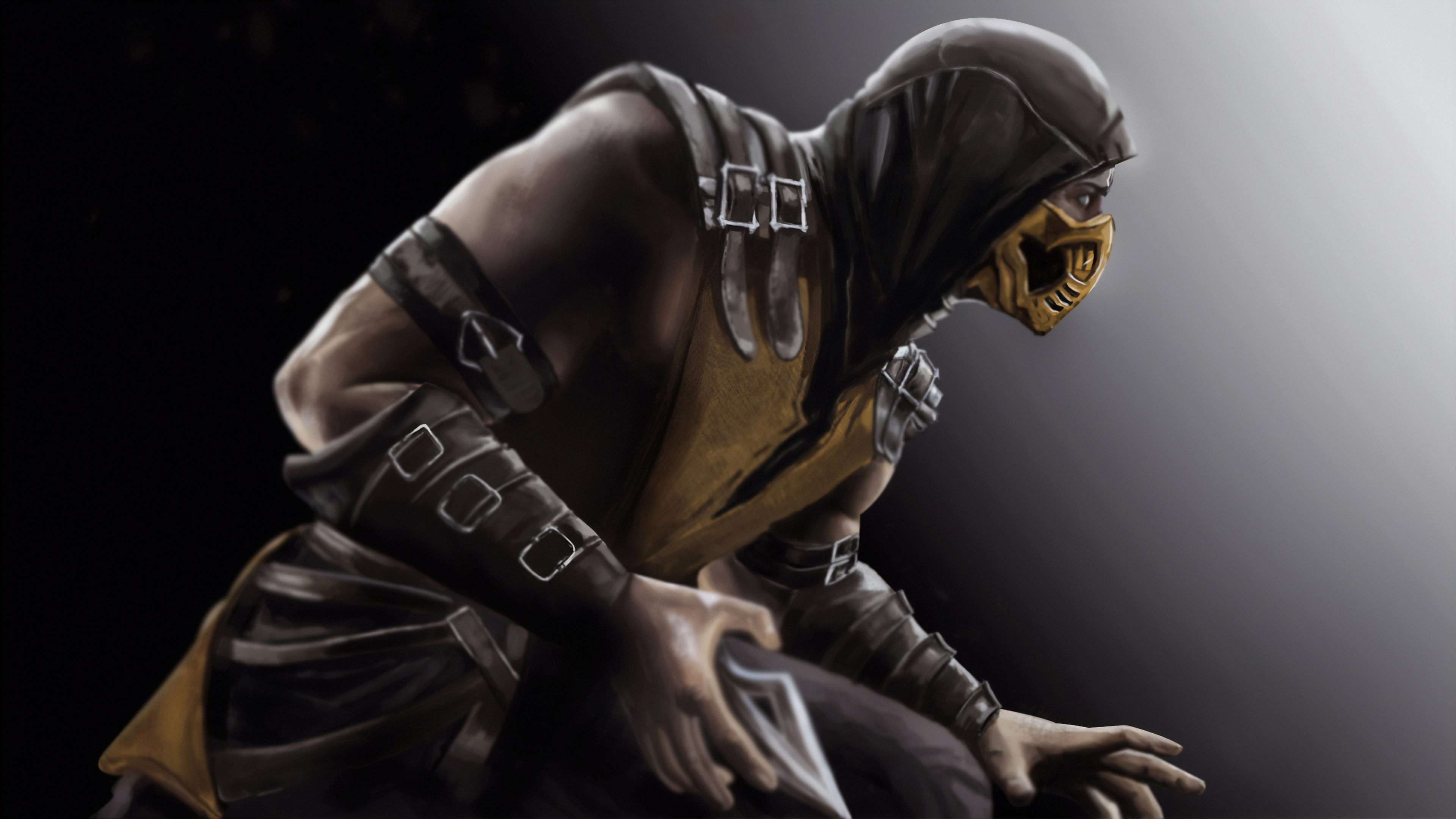 Wallpaper Scorpion Mortal Kombat x Human Darkness Fighting Game  Background  Download Free Image