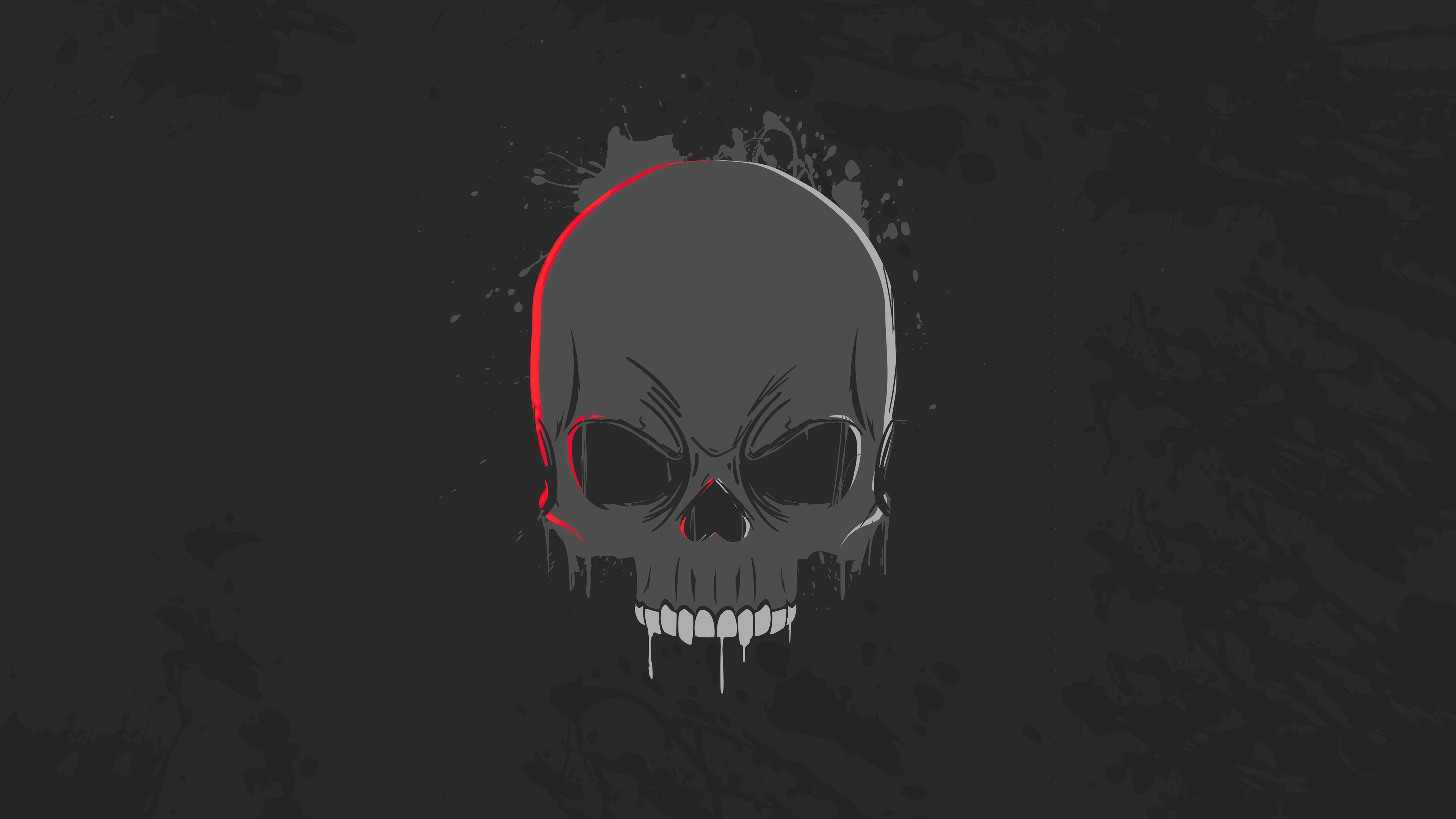 Skull Dark Minimalism 4k, HD Artist, 4k Wallpapers, Images, Backgrounds,  Photos and Pictures