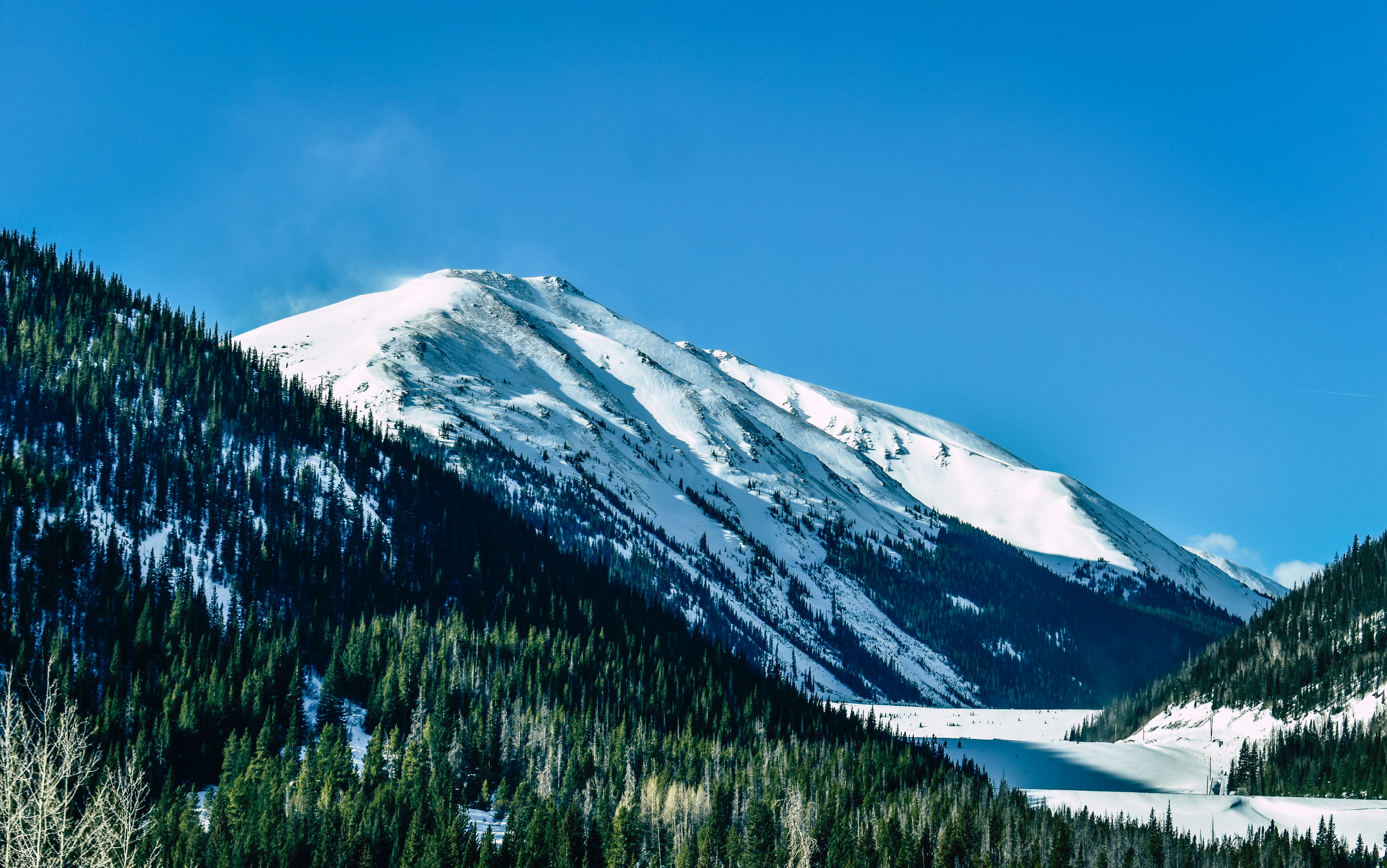 Snow Capped Mountains Daylight 5k, HD Nature, 4k Wallpapers, Images