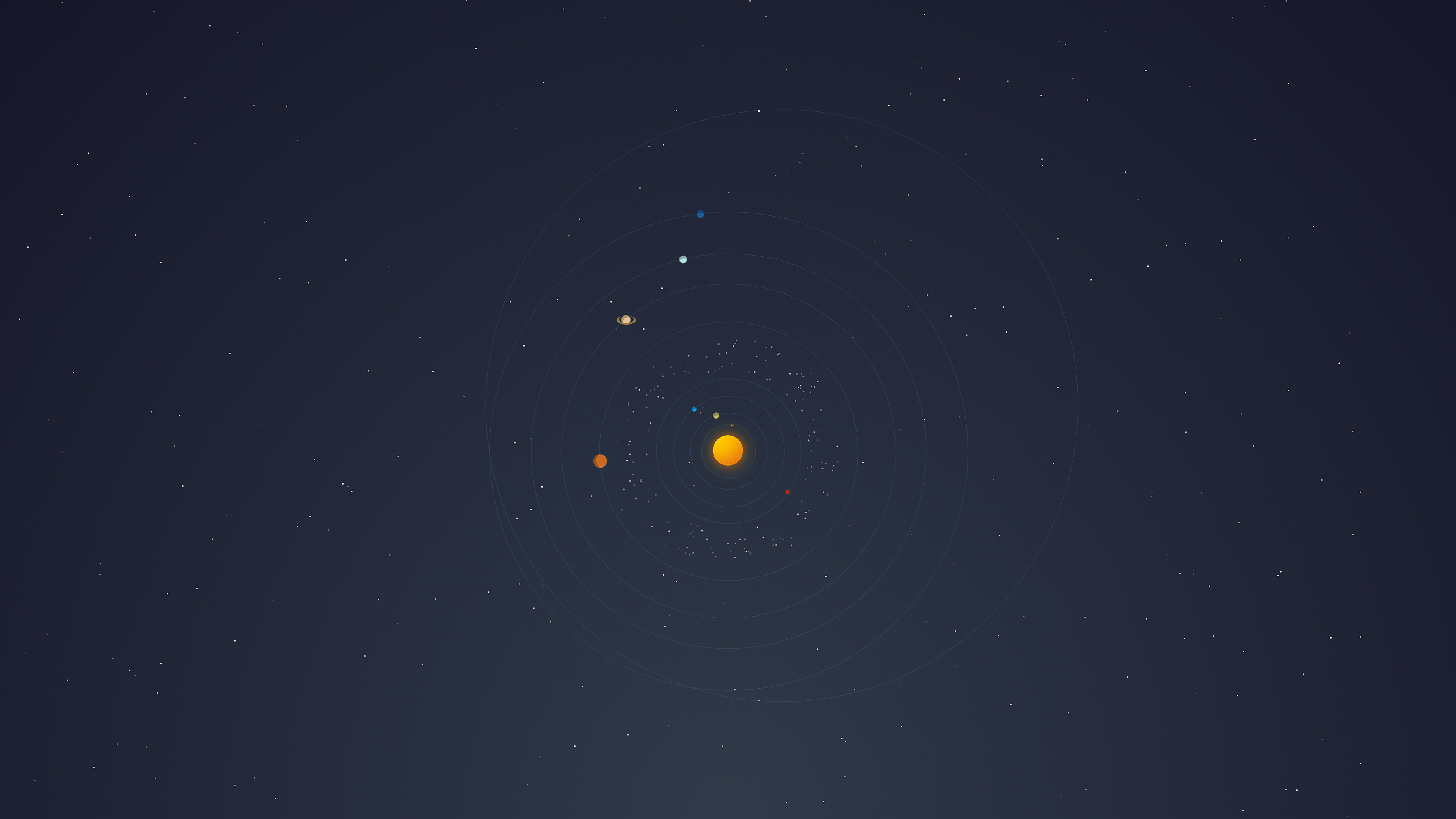 Solar System Minimal 4k, HD Digital Universe, 4k Wallpapers, Images,  Backgrounds, Photos and Pictures