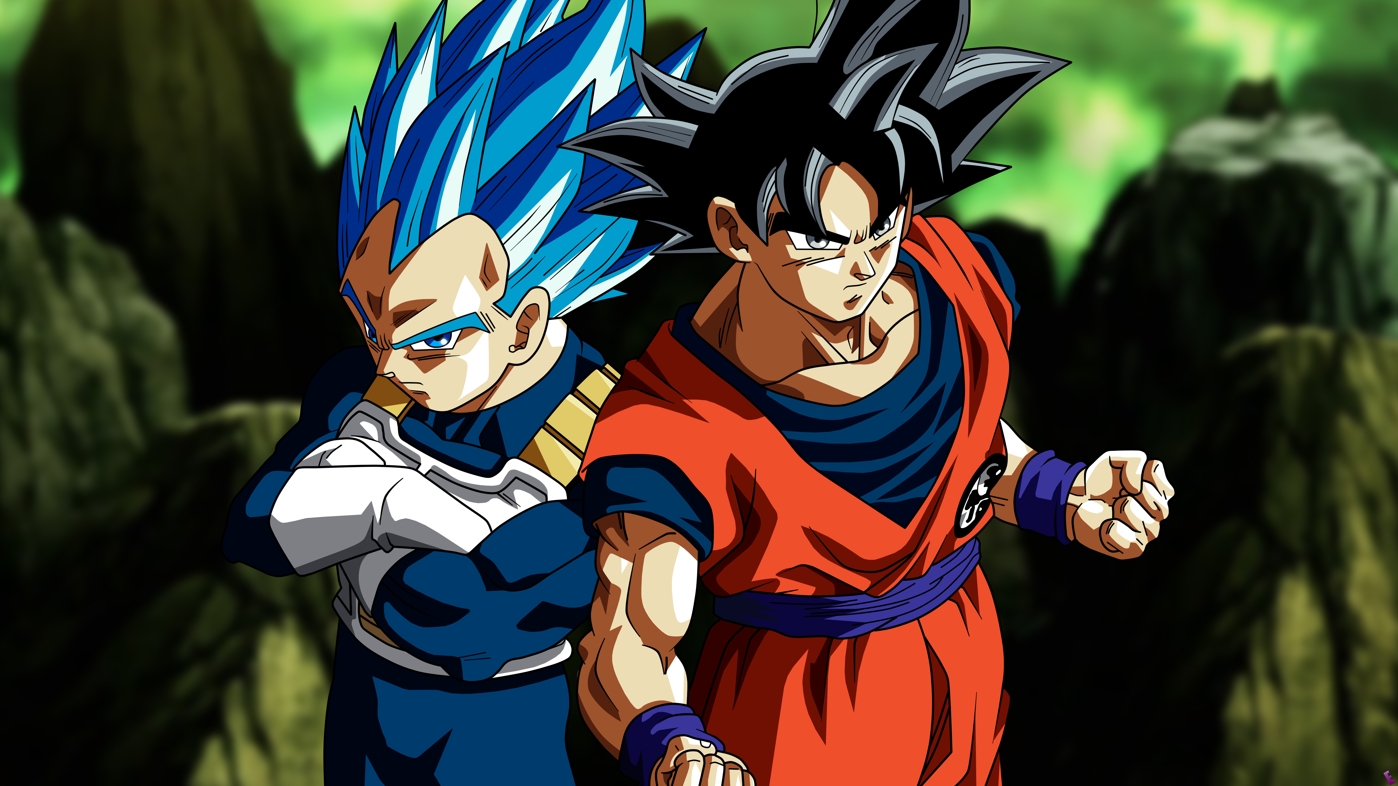 Goku vs Vegeta Dragon Ball Super 8K Wallpaper