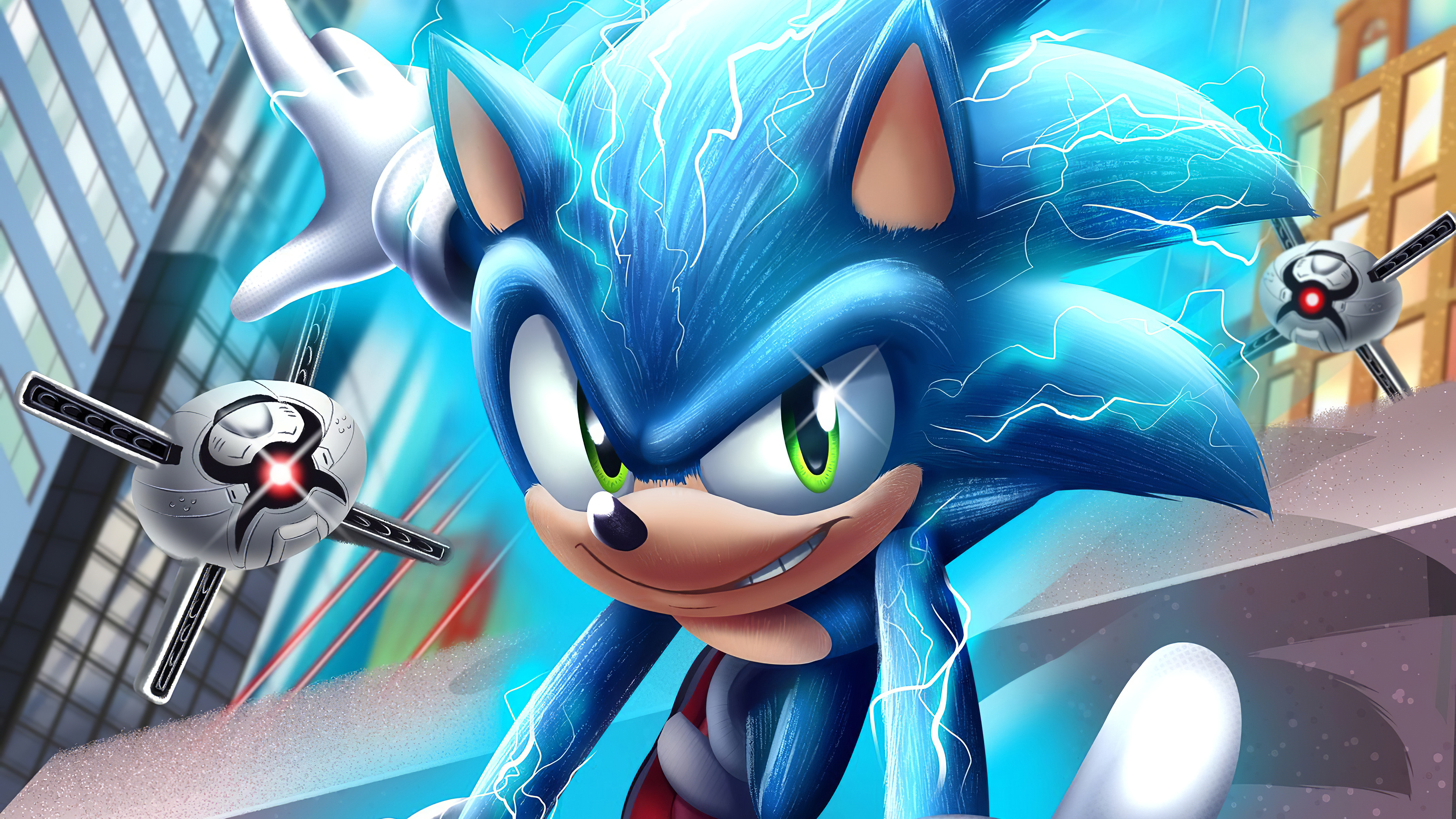 ART Sonic Splash 4K Wallpaper  rSonicTheHedgehog