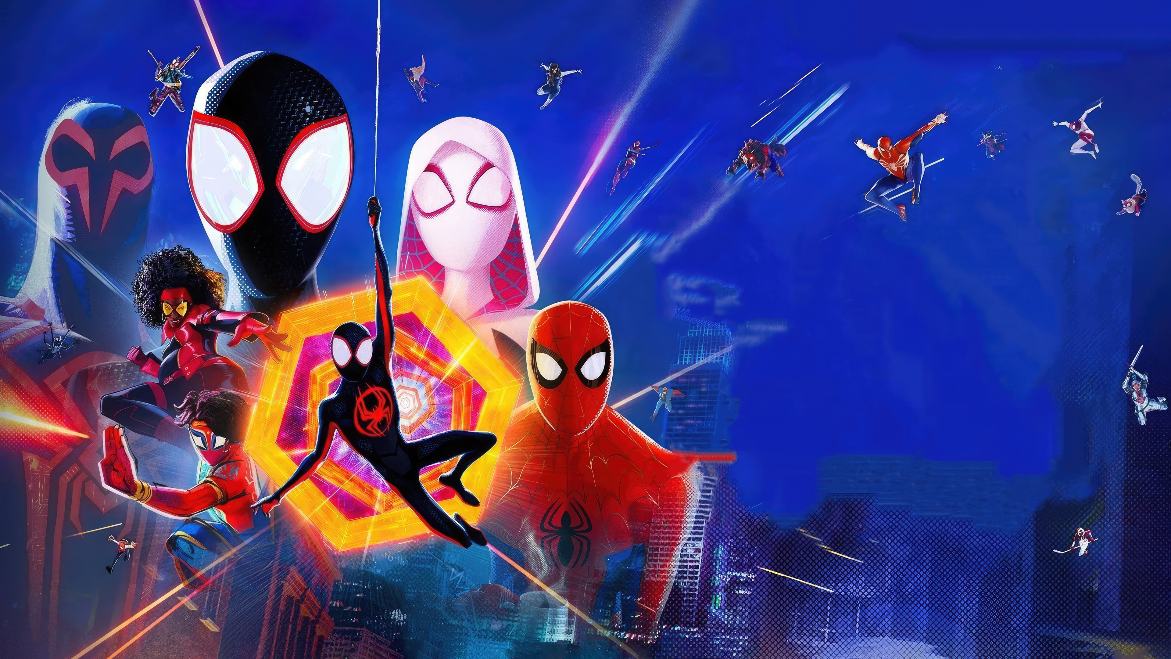Miles Morales SpiderMan Across the SpiderVerse Poster 4K Wallpaper  iPhone HD Phone 6741j