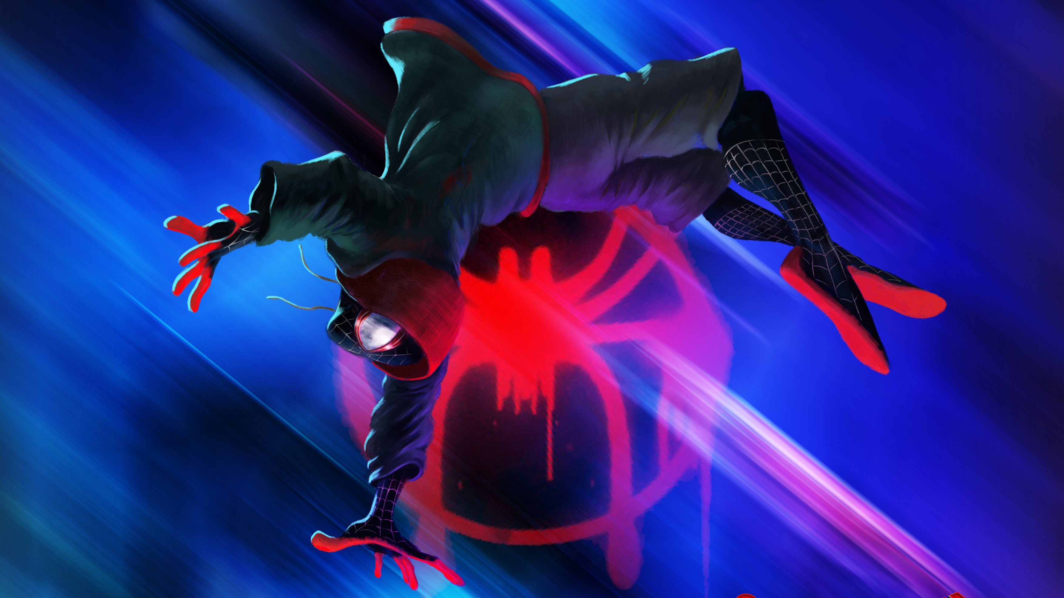 spider man into the spider verse desktop wallpaper 1920x1080