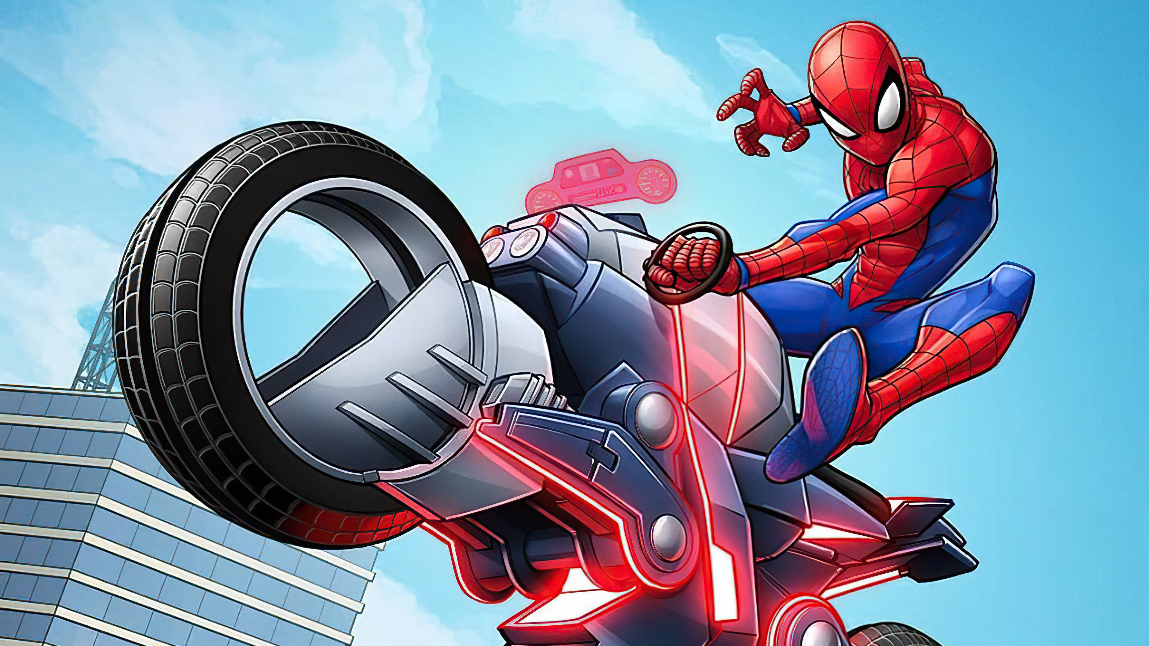 Spider Man On Bike, HD Superheroes, 4k Wallpapers, Images, Backgrounds,  Photos and Pictures