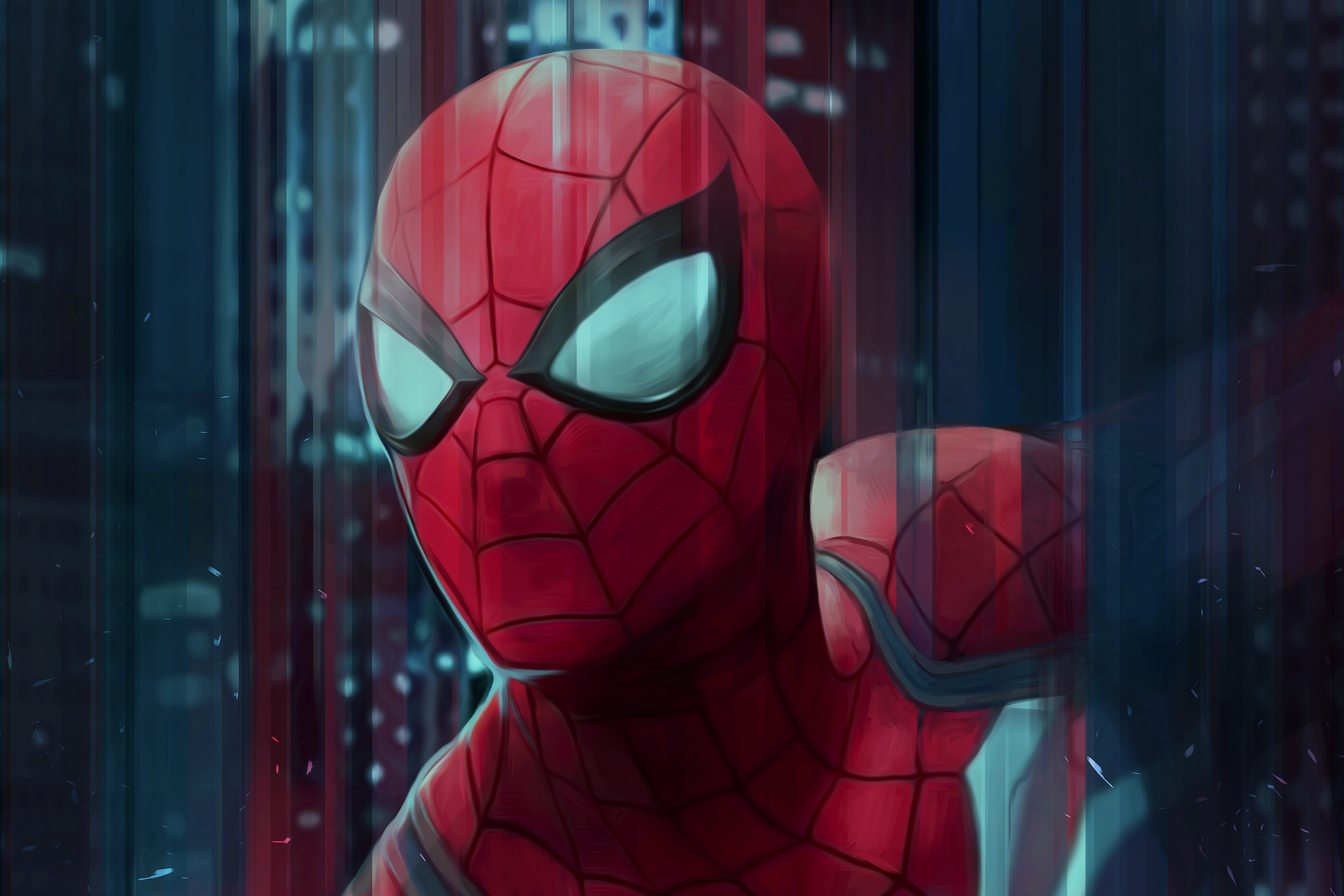 Spiderman Digital Art 4k, HD Superheroes, 4k Wallpapers, Images