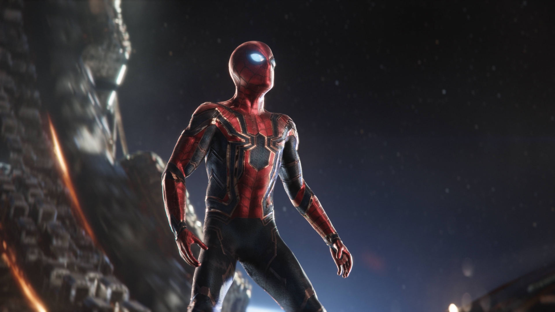 1600x1200 Spiderman In Intergalactic Space Avengers Infinity War 1600x1200  Resolution HD 4k Wallpapers, Images, Backgrounds, Photos and Pictures