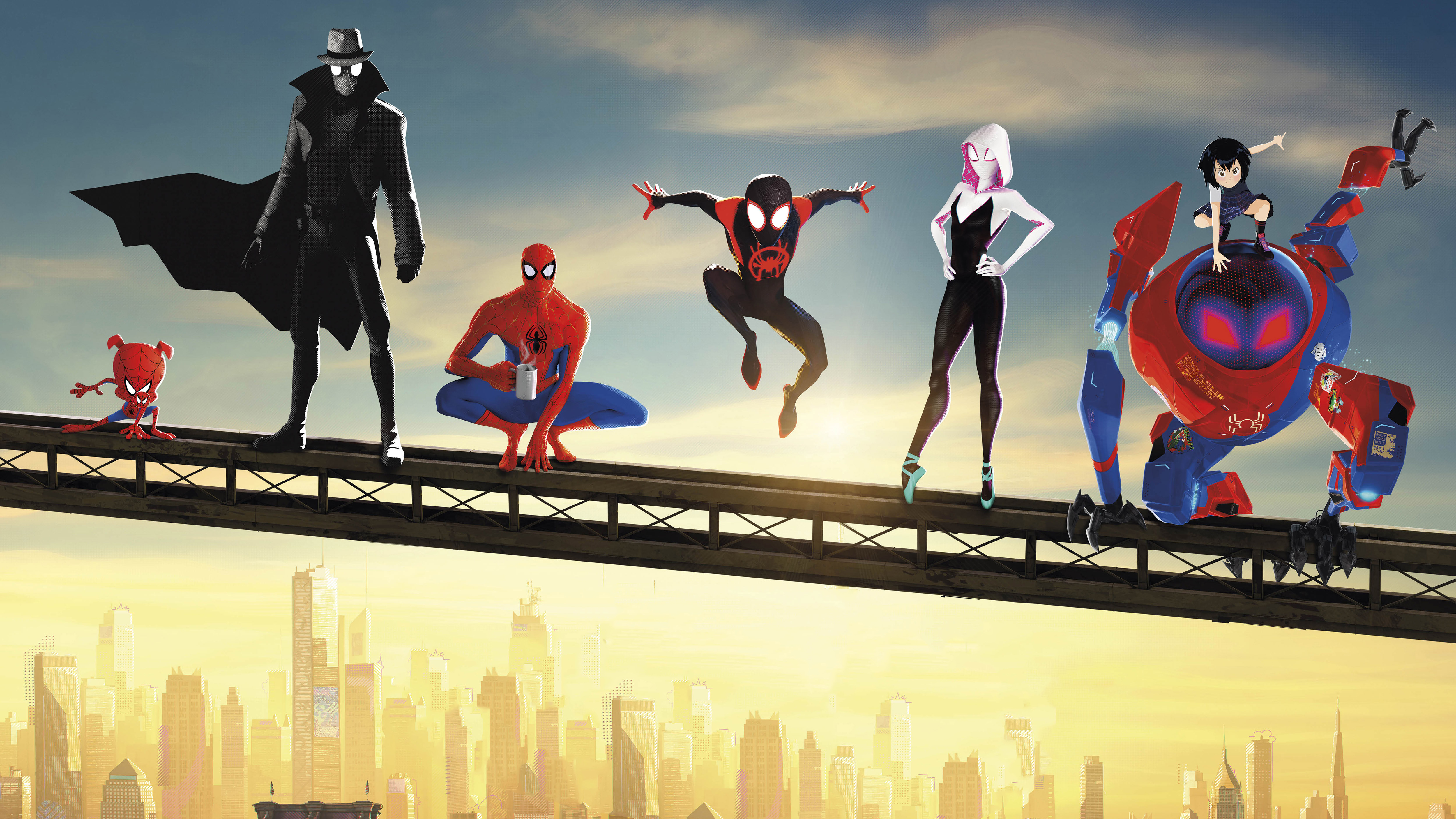 SpiderMan Into The Spider Verse Movie Poster, HD Movies, 4k Wallpapers