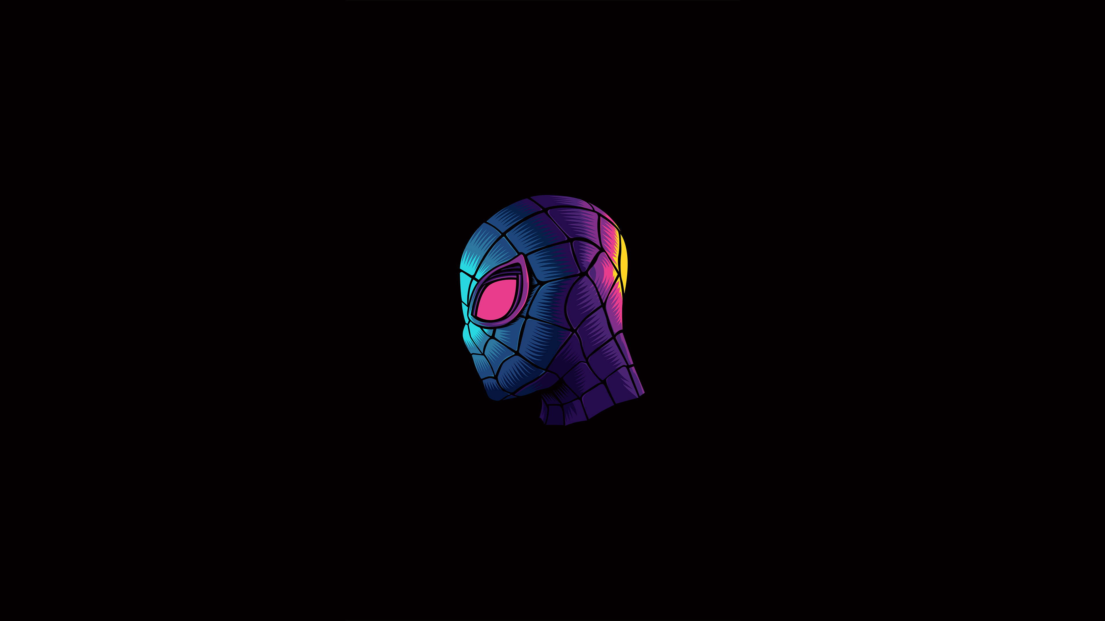 spiderman dark minimalist wallpaper