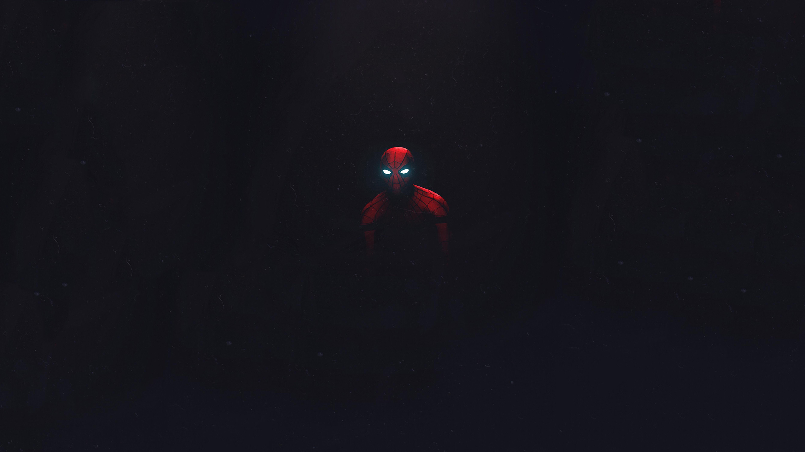 spiderman dark minimalist wallpaper