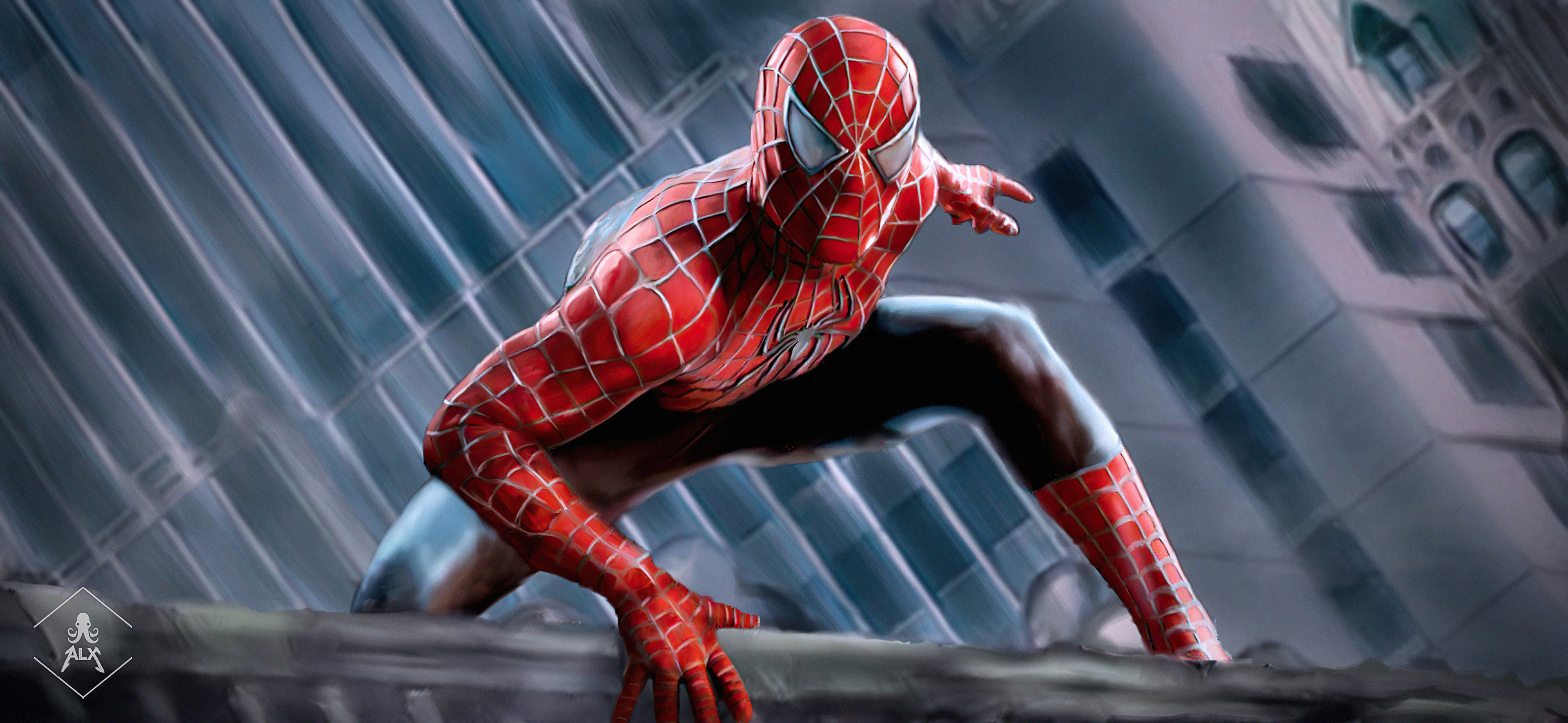 Introducir 62+ imagen spiderman sam raimi suit wallpaper