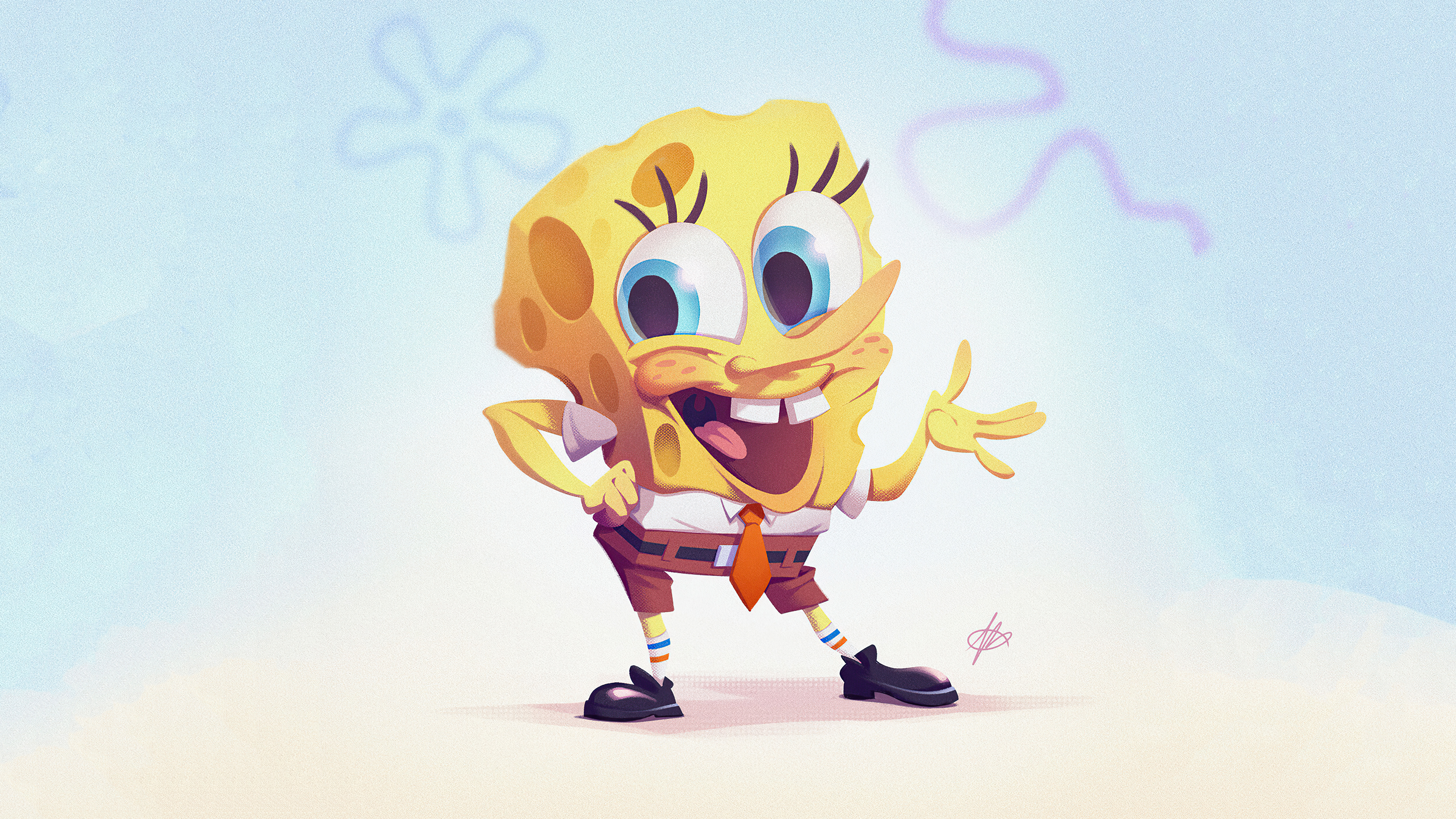 Spongebob Art 4k, HD Cartoons, 4k Wallpapers, Images, Backgrounds