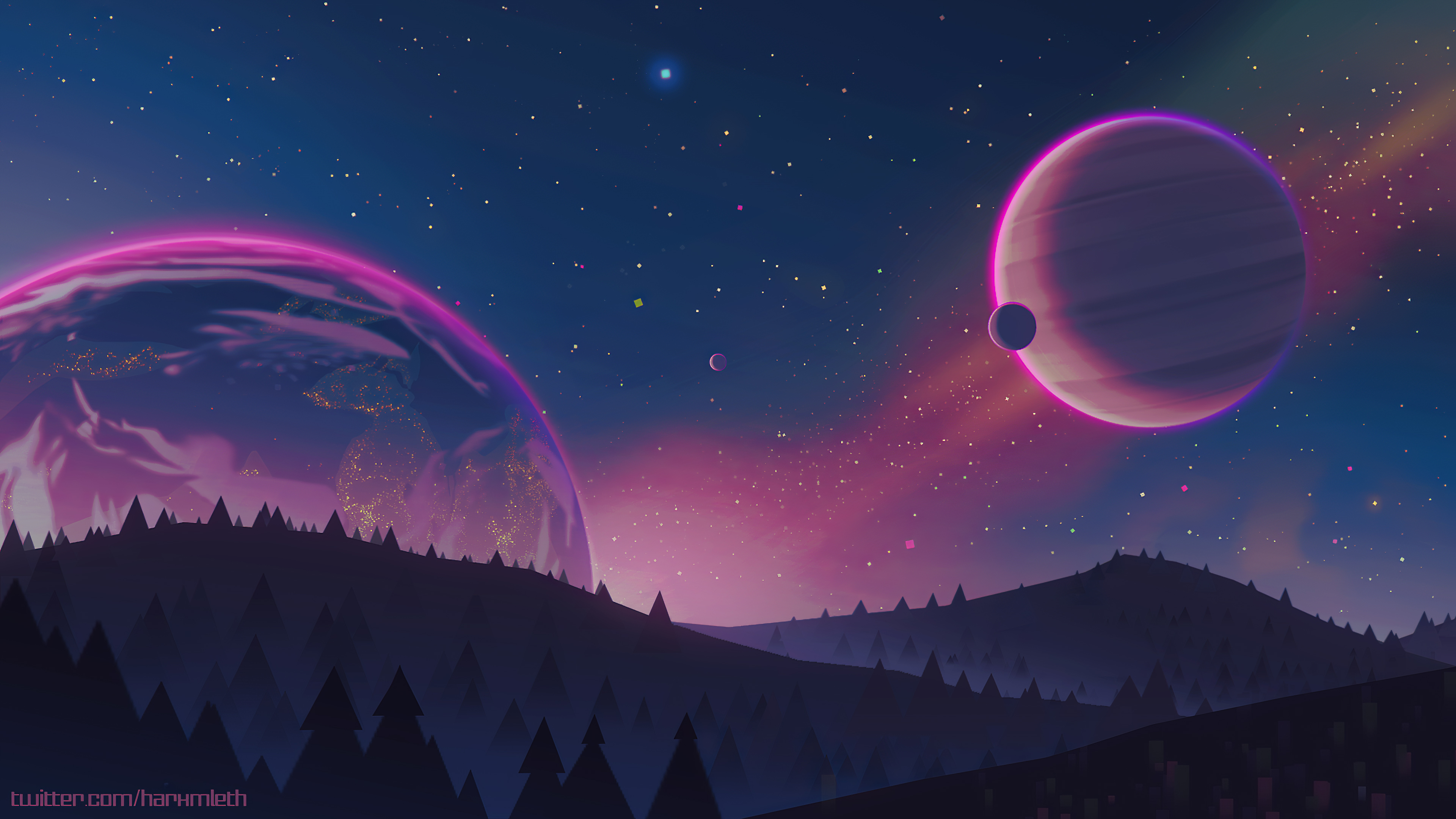 Stars Planets 4k Hd Artist 4k Wallpapers Images Backgrounds