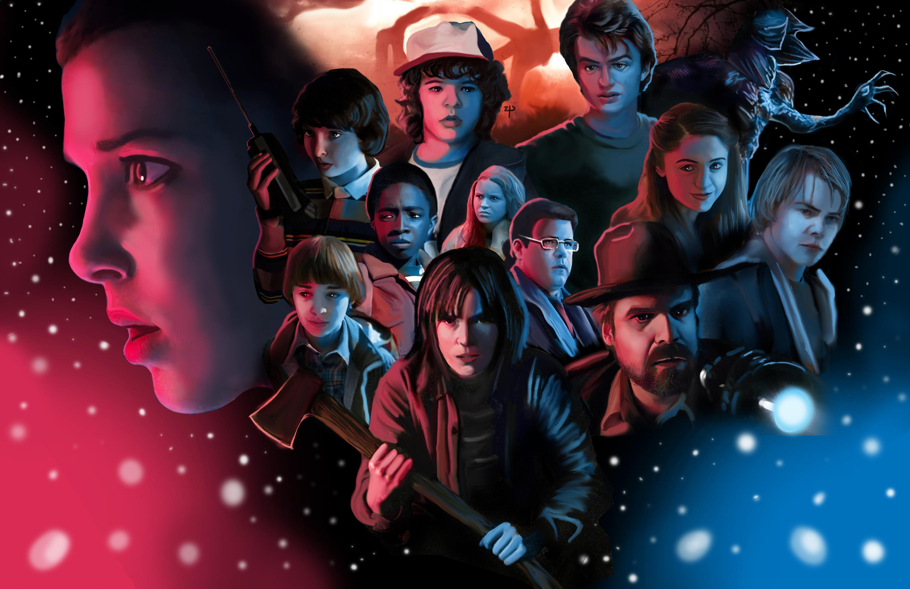 332147 Stranger Things Season 3 Characters Poster HD  Rare Gallery HD  Wallpapers