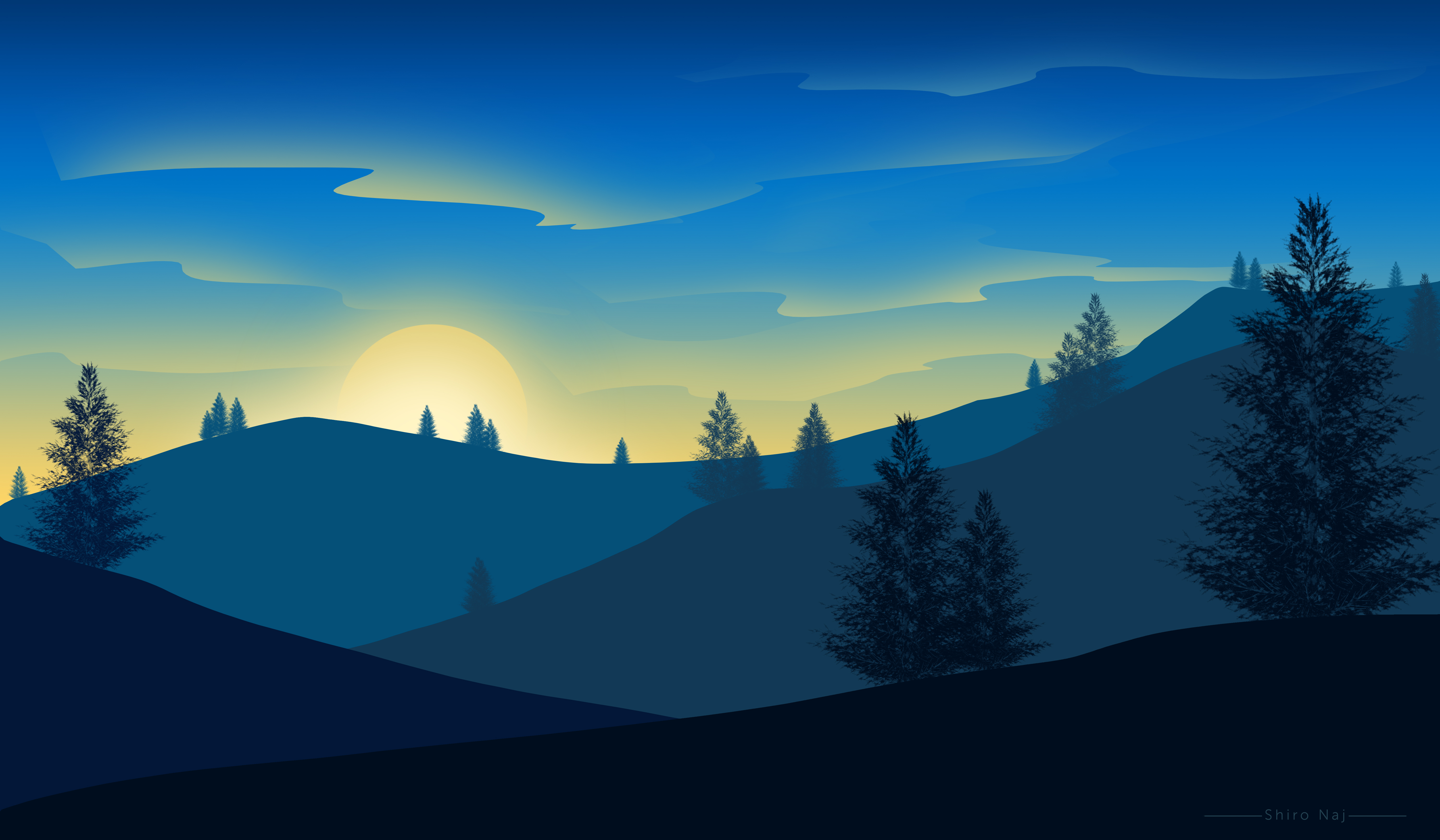 Sunrise Landscape Minimalism 5k Hd Artist 4k Wallpapers Images Backgrounds Photos And Pictures
