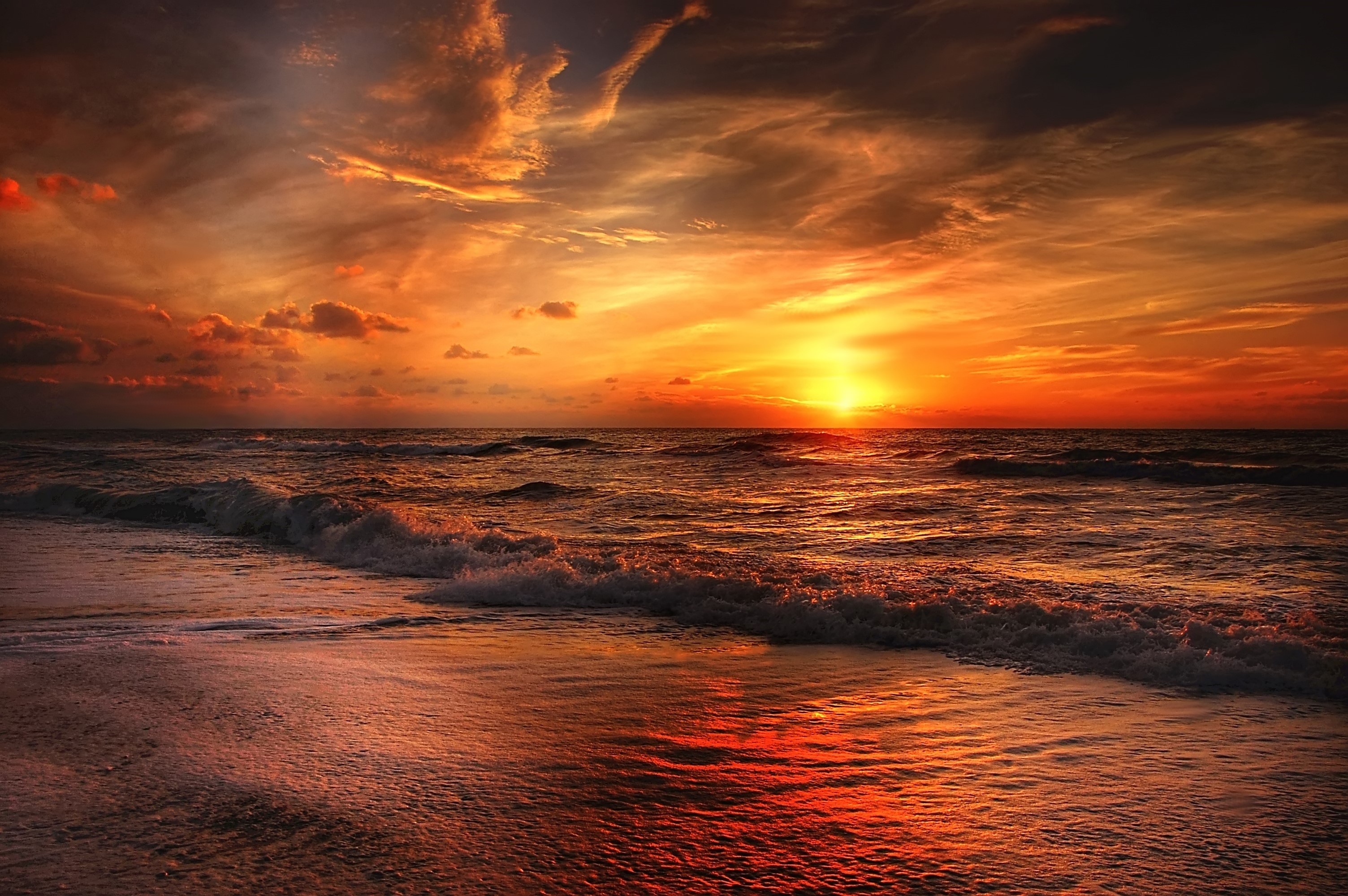 Sunset Beach Hd Nature 4k Wallpapers Images Backgrounds