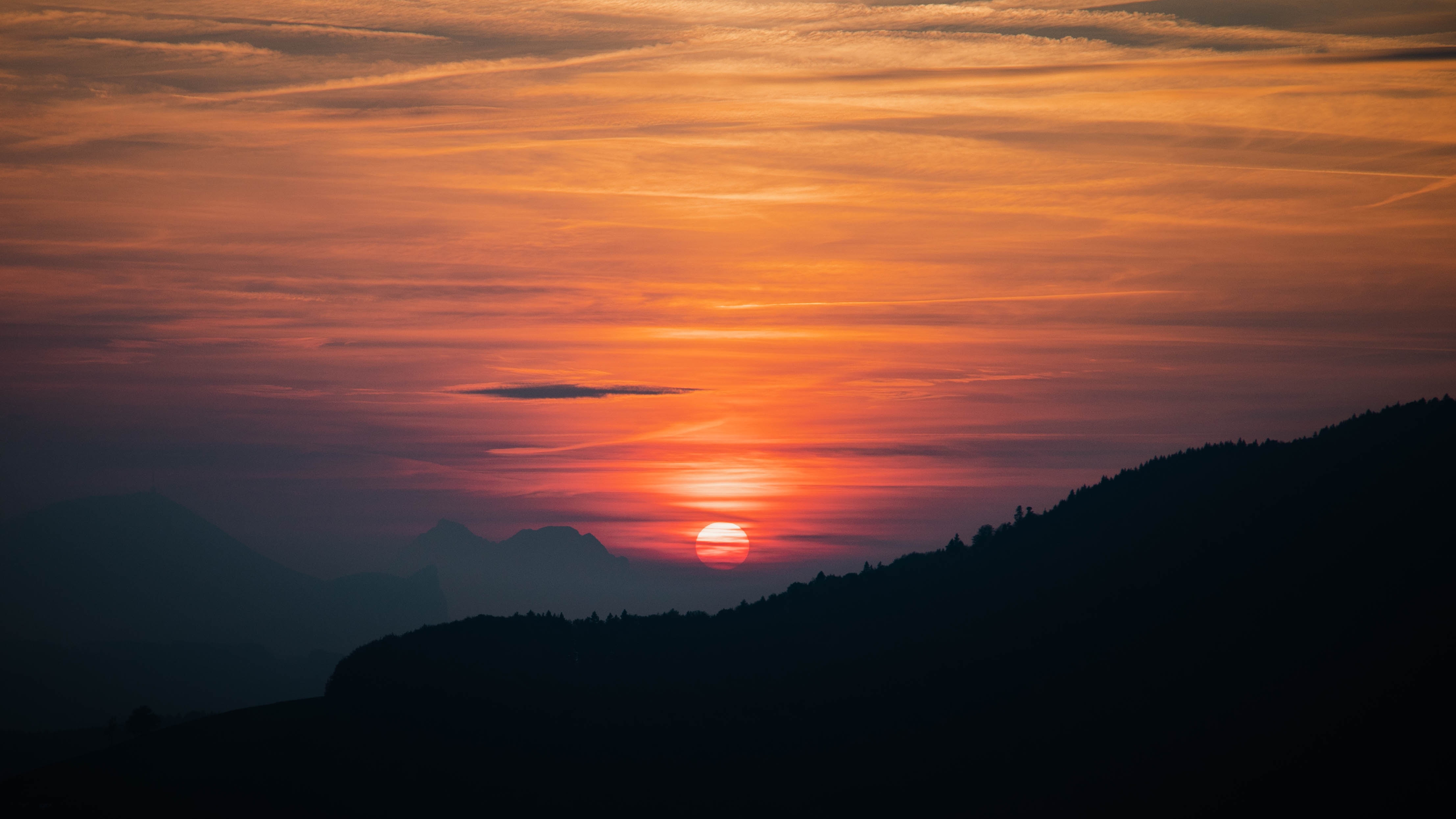 Sunset Mountains Hill 4k, HD Nature, 4k Wallpapers, Images, Backgrounds,  Photos and Pictures