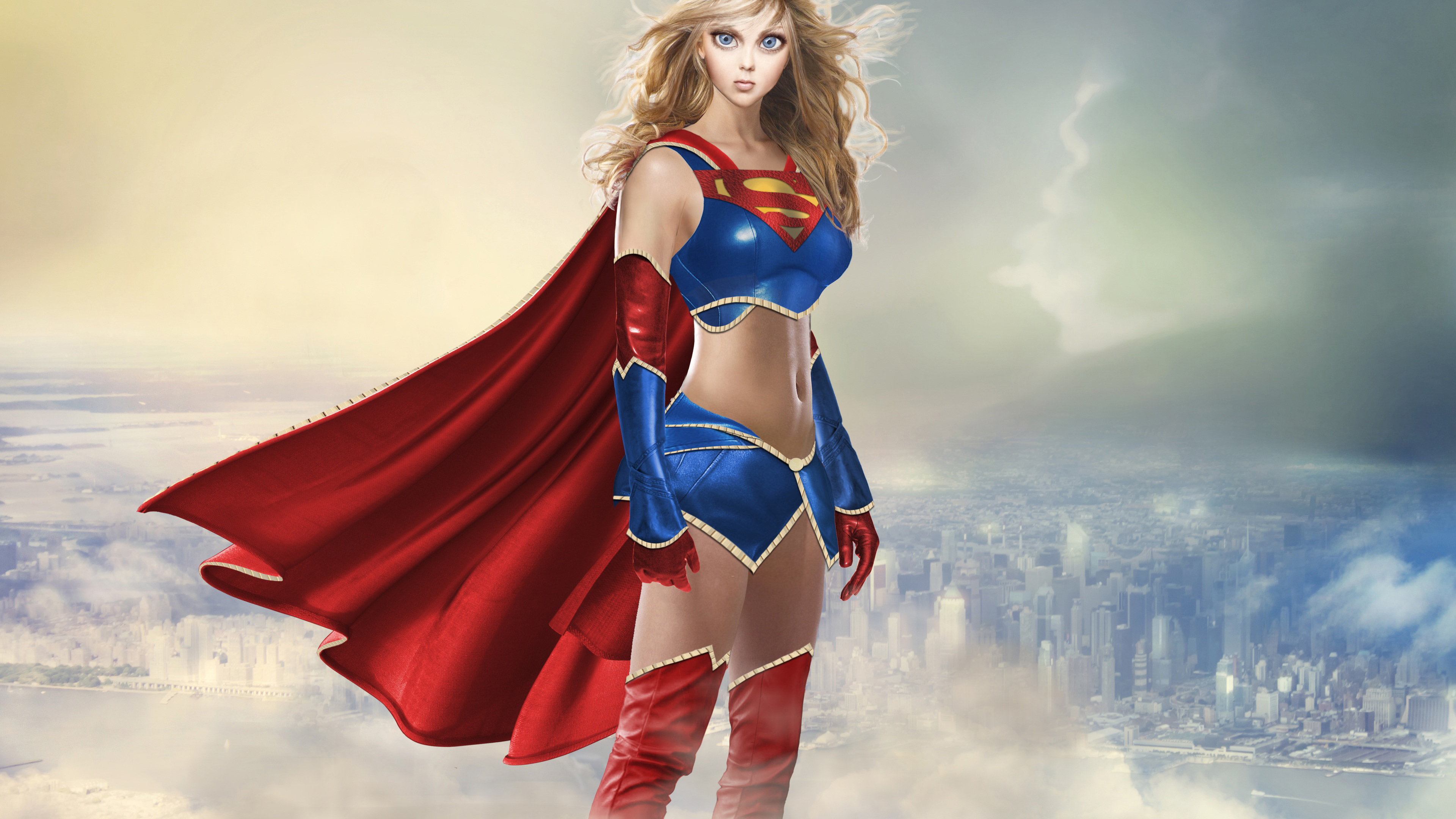 Supergirl Cute Face, HD Superheroes, 4k Wallpapers, Images, Backgrounds,  Photos and Pictures