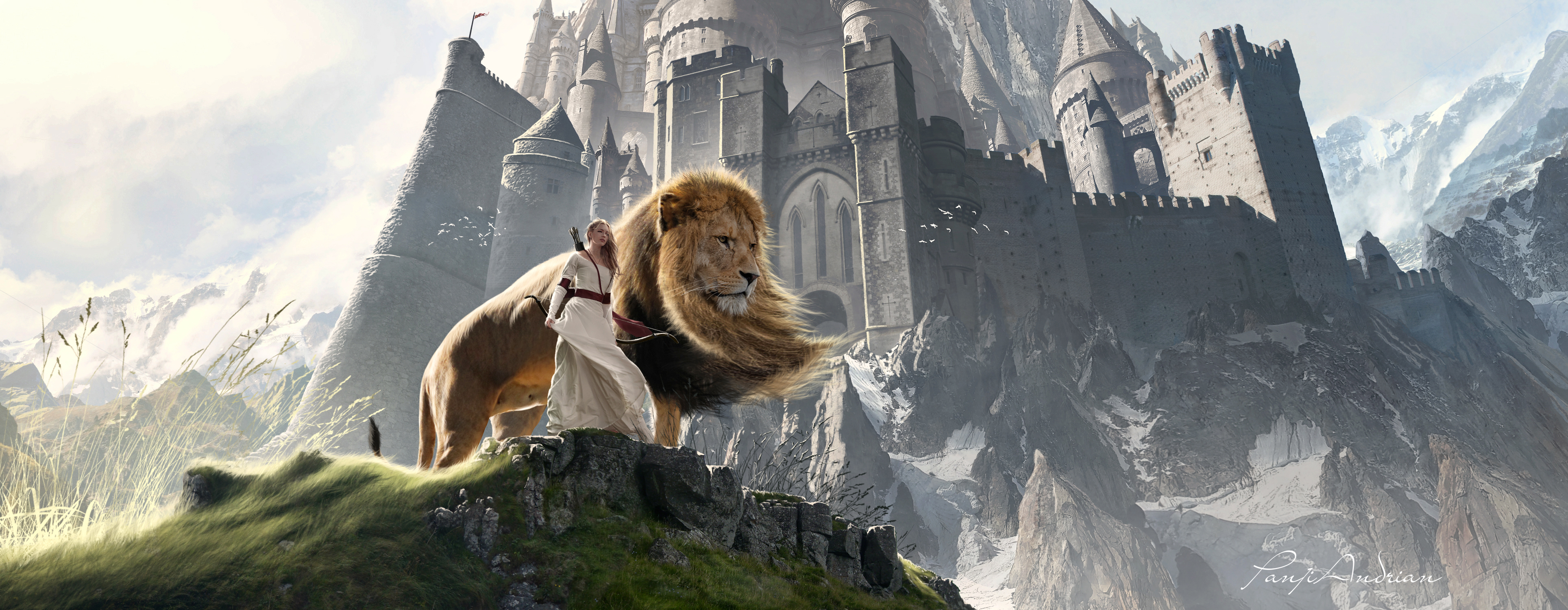 1360x768 Susan And Aslan The Chronicles Of Narnia Extended Laptop HD ...