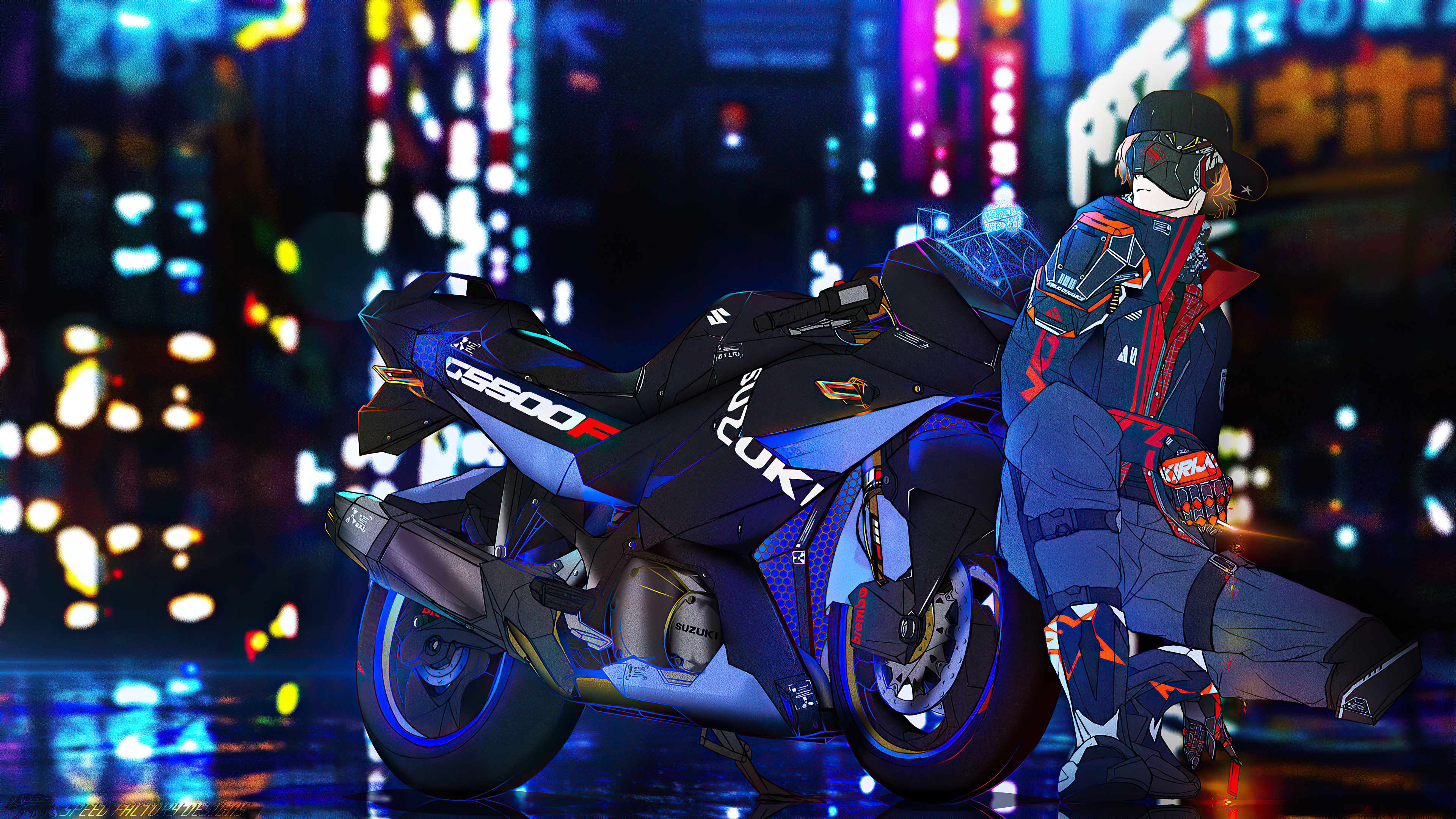 Suzuki Gs500f Bike Cyberpunk Boy, HD Artist, 4k Wallpapers, Images,  Backgrounds, Photos and Pictures
