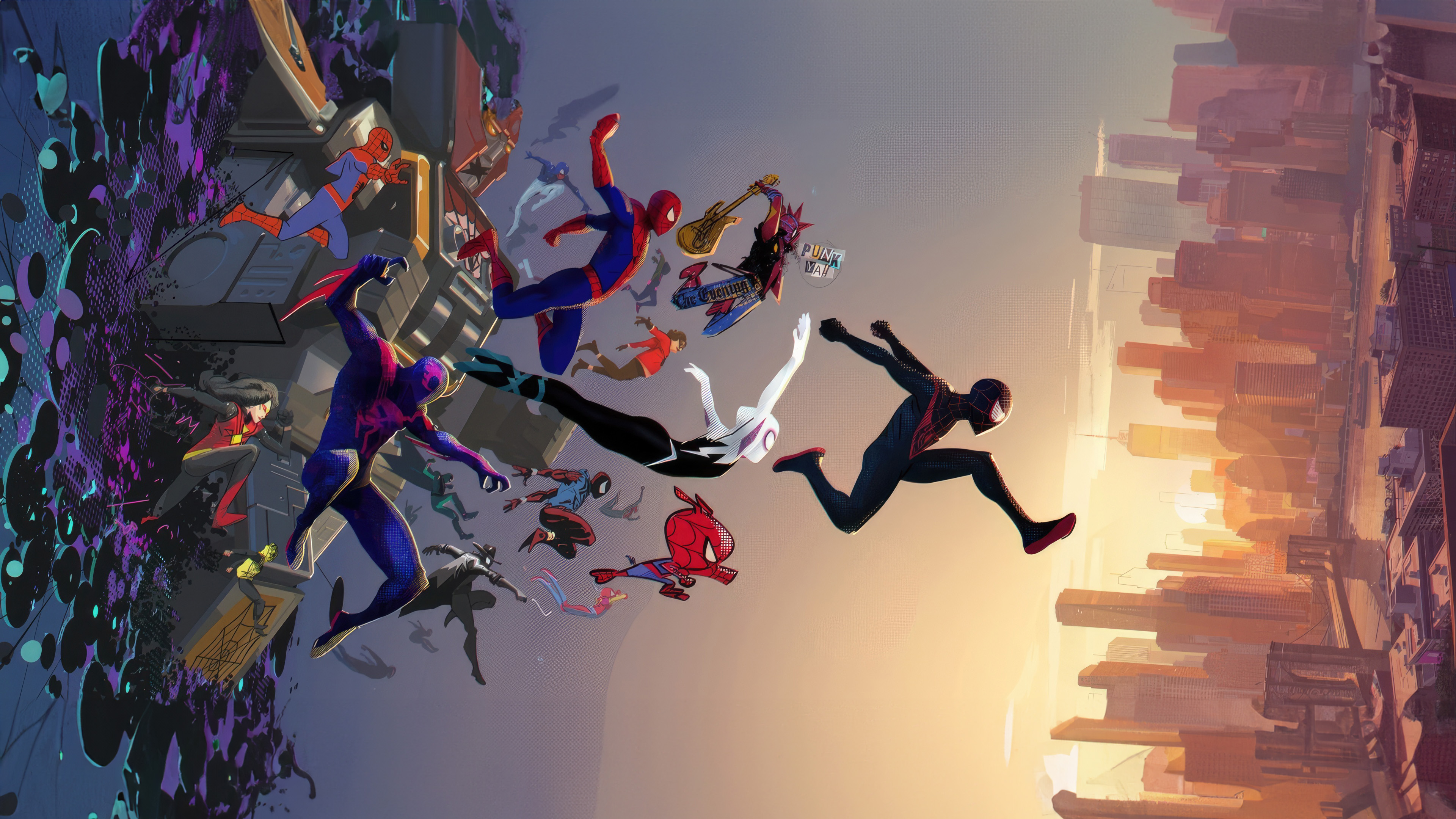 Swinging Through Dimensions Spider Man Across The Spider Verse 4k 