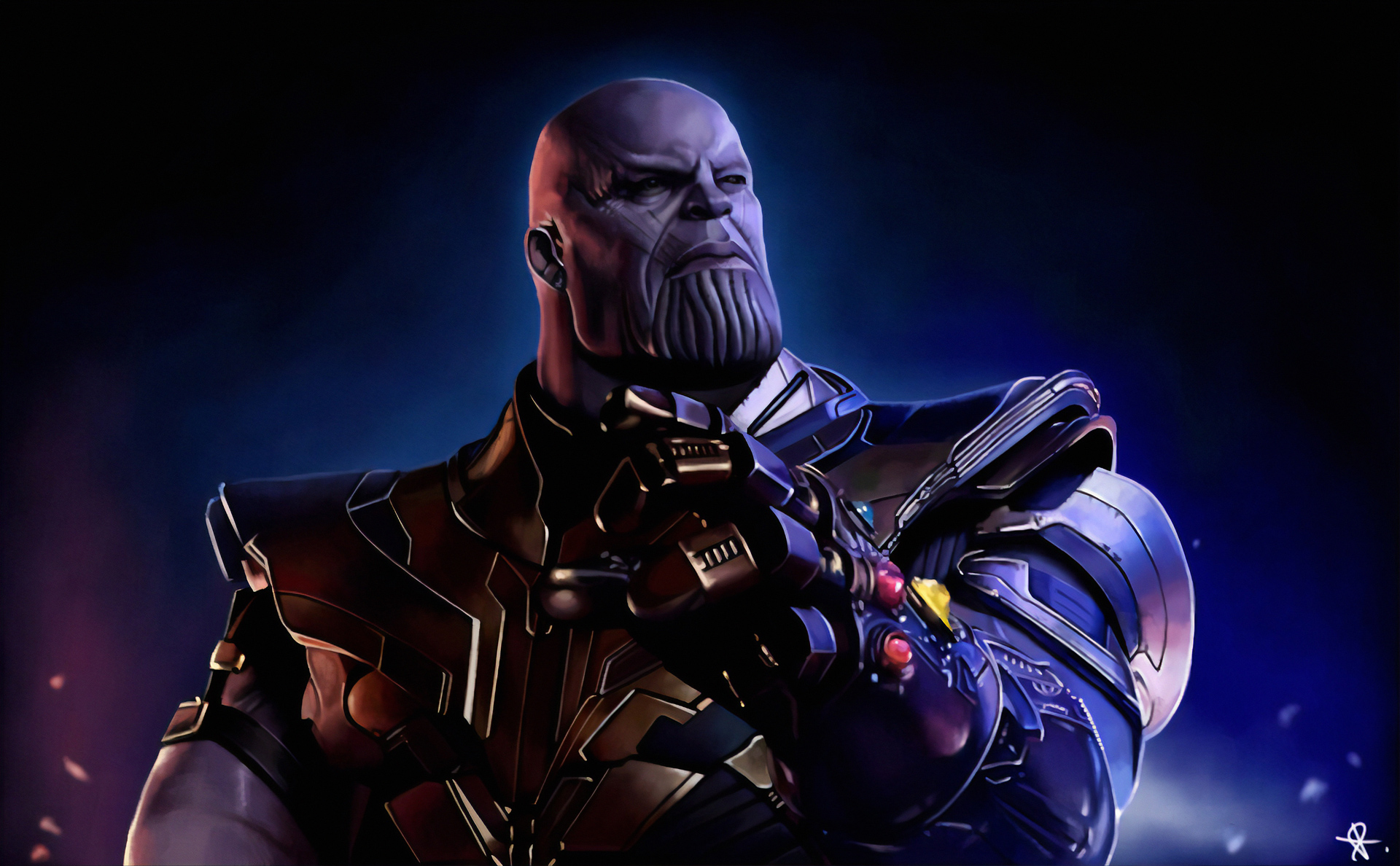 Thanos With Infinity Gauntlet Wallpaper Hd Artist K Wallpapers Images