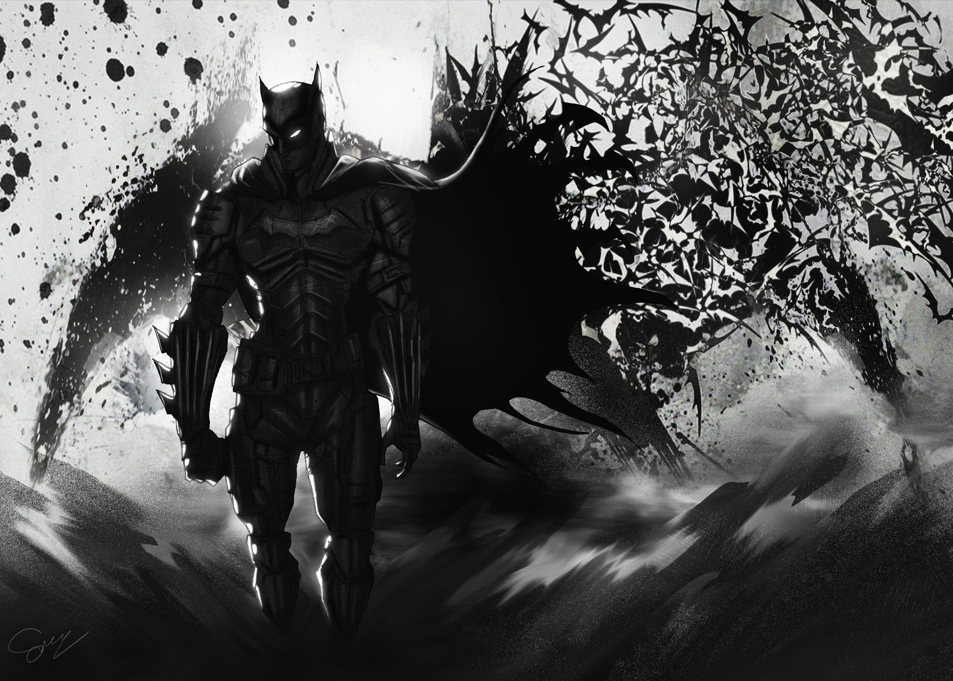 The Batman Artwork 2020 4k, HD Superheroes, 4k Wallpapers, Images