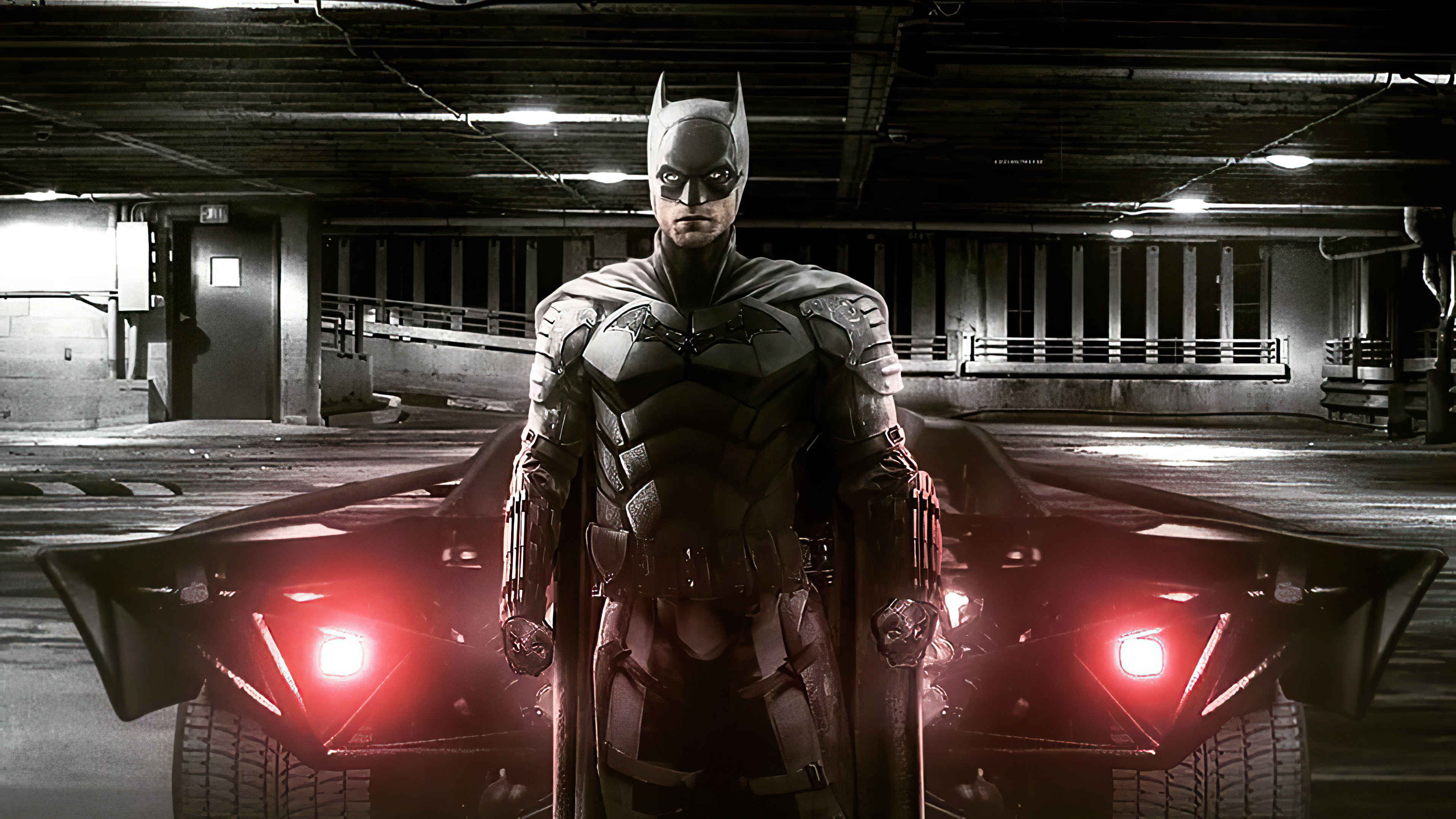 Batman With Batmobile 8k Wallpaper,HD Superheroes Wallpapers,4k Wallpapers ,Images,Backgrounds,Photos and Pictures