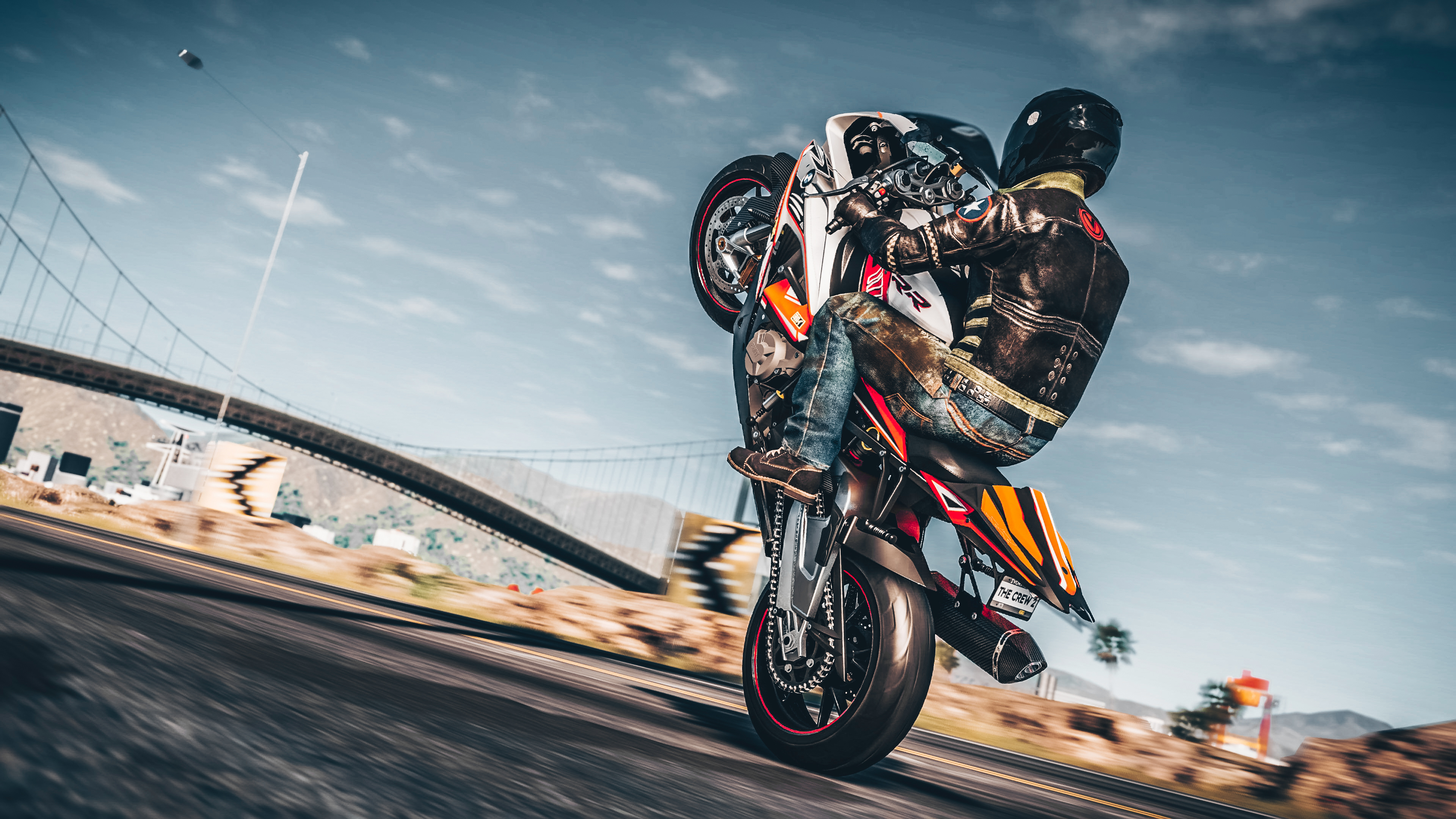 Motorcycle Wheelie Wallpaper