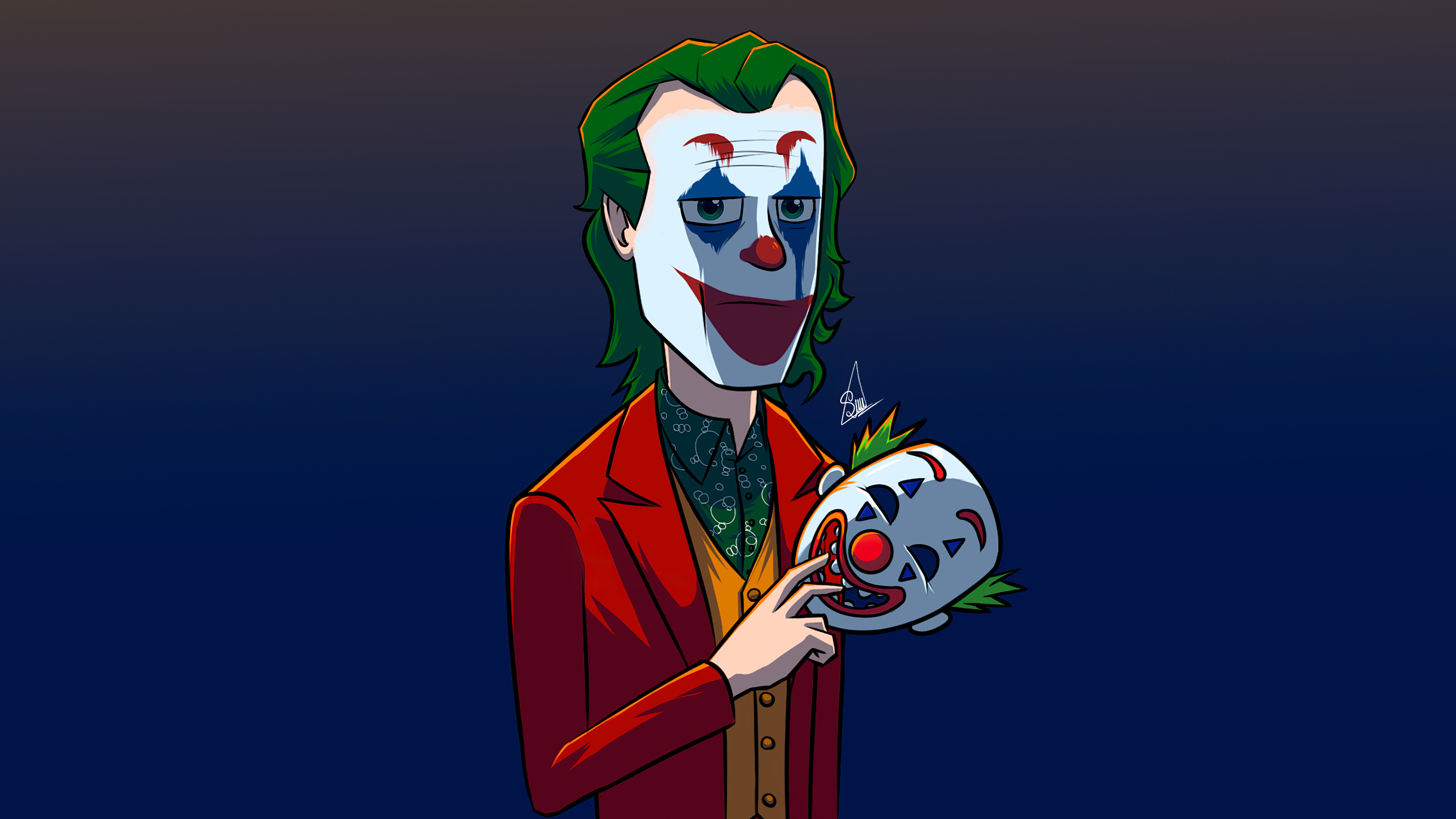 The Joker Mask Out 4k Wallpaper,HD Superheroes Wallpapers,4k Wallpapers ...