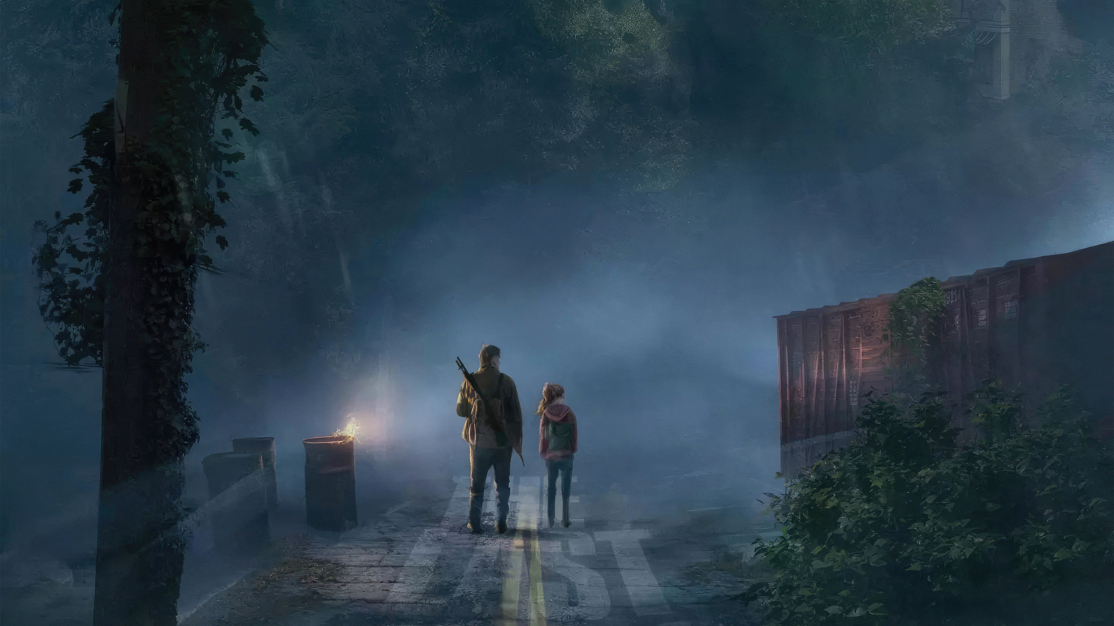 Ellie & Joel The Last of Us 4K Mobile Wallpaper