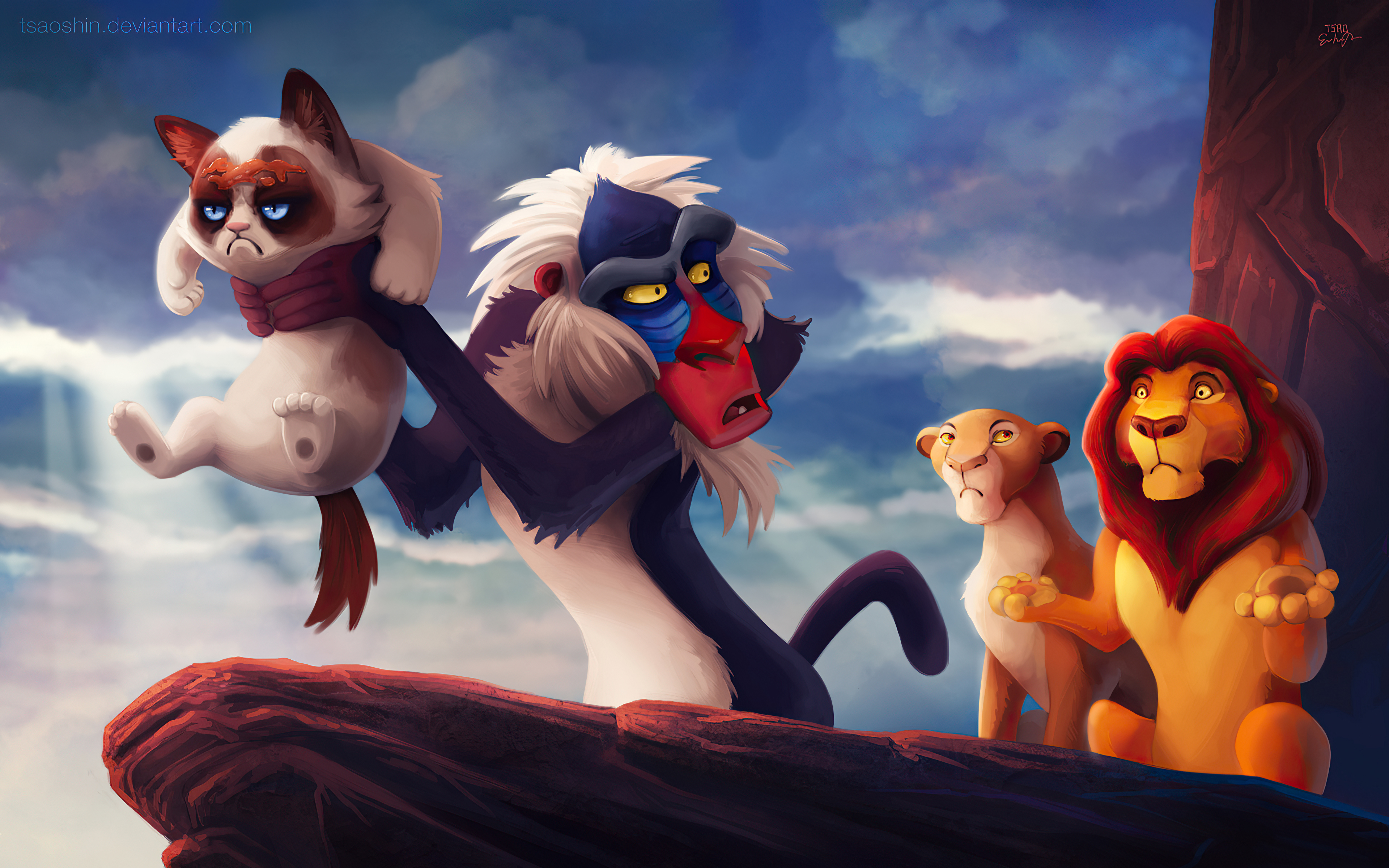 1920x1080 The Lion King Grumpy Cat Funny Laptop Full HD 1080P HD 4k  Wallpapers, Images, Backgrounds, Photos and Pictures