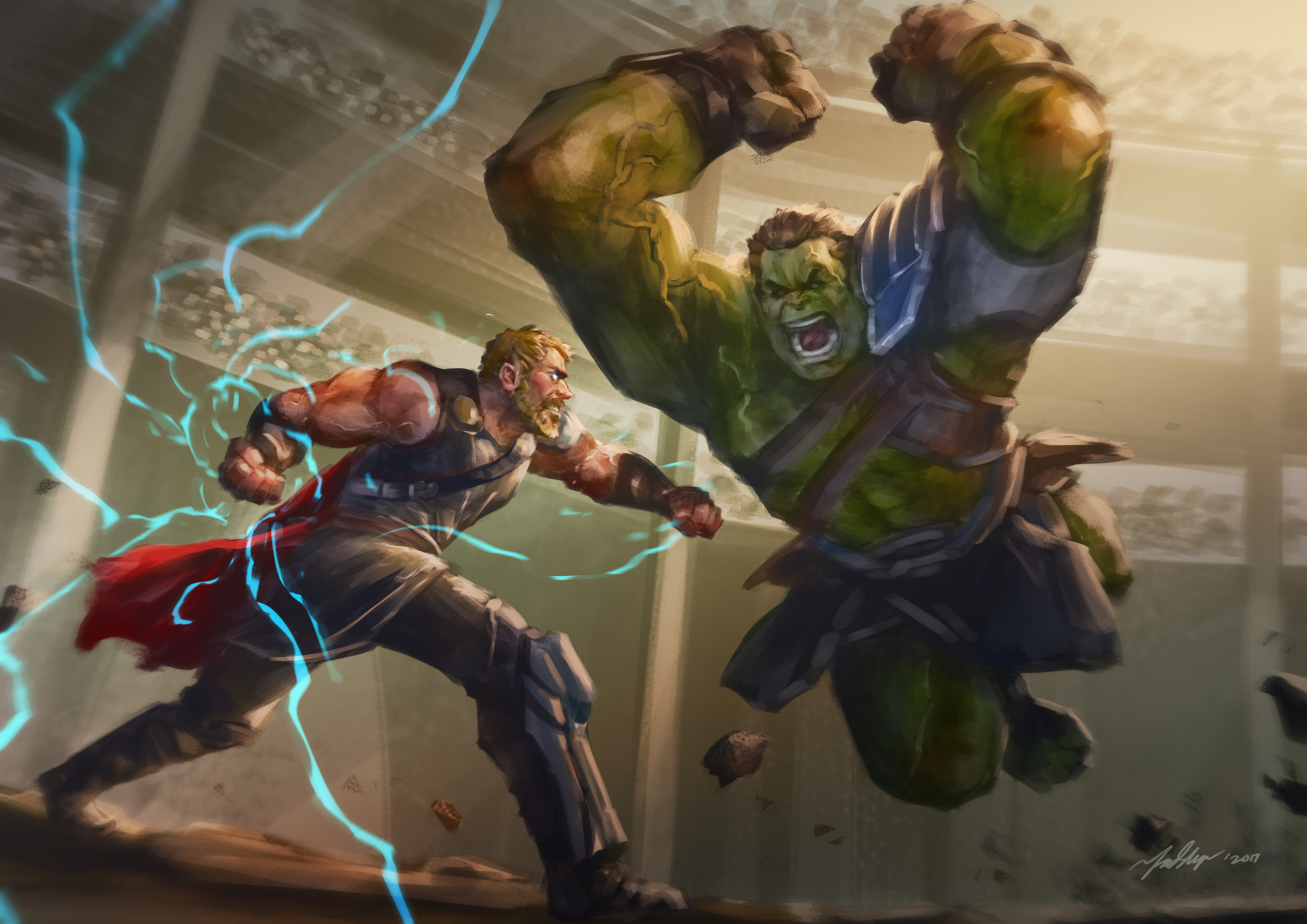 Hulk and Thor Wallpaper - Download to your mobile from PHONEKY