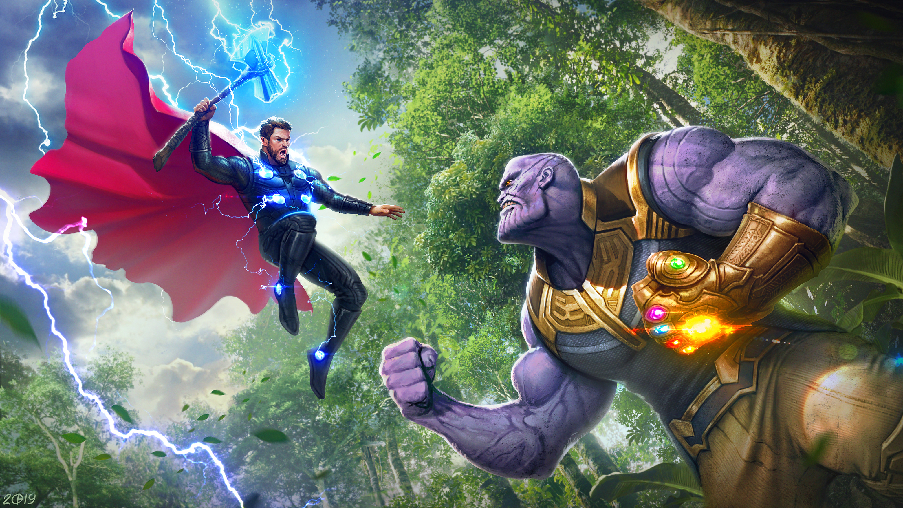 Thor Vs Thanos 4k, HD Superheroes, 4k Wallpapers, Images, Backgrounds,  Photos and Pictures
