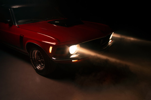 1970 Ford Mustang Coupe Front (1280x720) Resolution Wallpaper