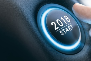 2018 Year Finger Button