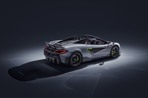 2019 McLaren 600LT Spider Rear View (2560x1024) Resolution Wallpaper