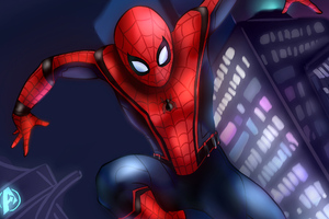 2019 Spiderman New Artwork (1024x768) Resolution Wallpaper