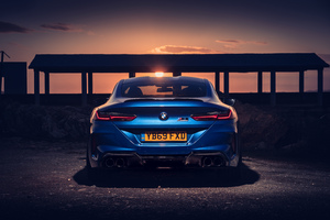 2020 BMW M8 Competition Rear View 5k