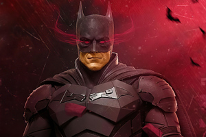 2020 The Batman Red Wallpaper