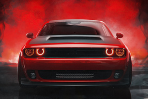 2021 Dodge Challenger Muscle Car (1336x768) Resolution Wallpaper