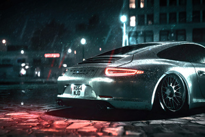 2021 Porsche 911 Rain 4k