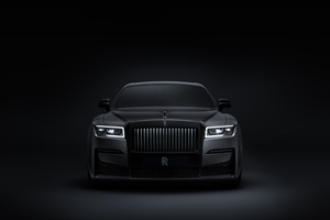 2021 Rolls Royce Black Badge Ghost 10k (1360x768) Resolution Wallpaper