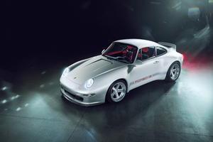 2022 Porsche 911 Guntherwerks White 4k Wallpaper
