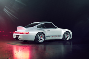 2022 Porsche 911 Guntherwerks White Rear 4k
