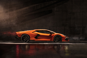 2023 Lamborghini Revuelto Side View 10k (2048x2048) Resolution Wallpaper