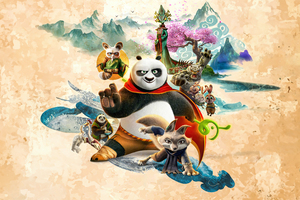 2024 Kung Fu Panda 4 Movie Wallpaper