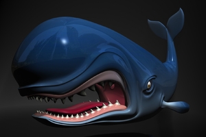 3D Whale (1600x1200) Resolution Wallpaper