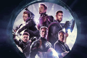 4k 2019 Avengers Endgame Original Six (2932x2932) Resolution Wallpaper