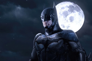 4k Batman Moon Knight (2560x1024) Resolution Wallpaper